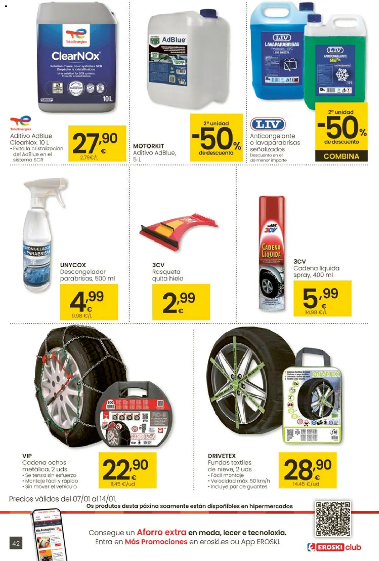 Eroski - Para un xaneiro máis lixeiro │ válido desde el 05.01.2026 | Página: 42 | Productos: Ηλεκτρονικα ειδη, Guantes