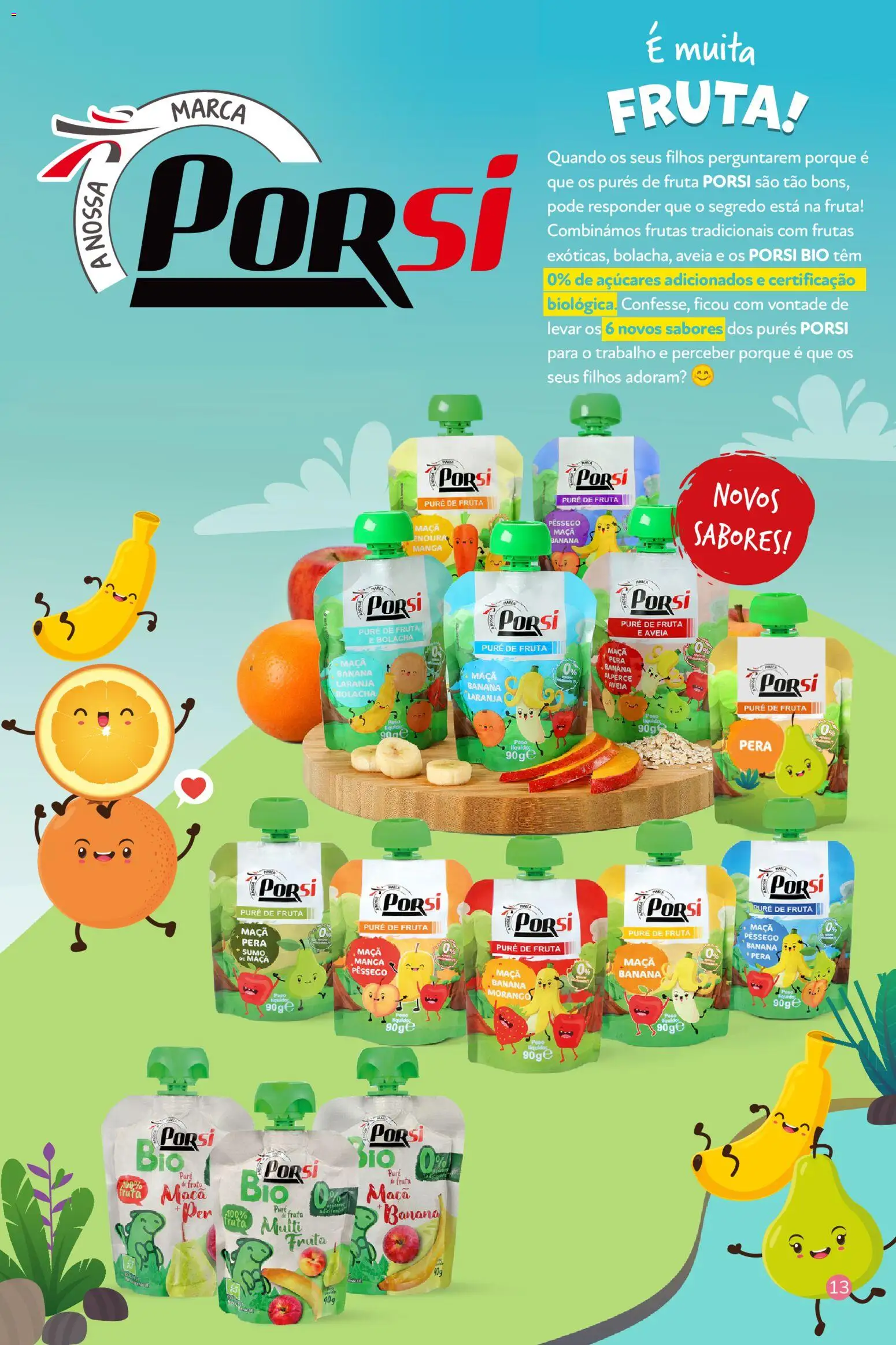 Intermarché - Ver Guia O Bê-á-bá do Bebé │ válido de 15.01.2026 | Página: 13 | Produtos: Aveia, Banana, Maça, Morangos