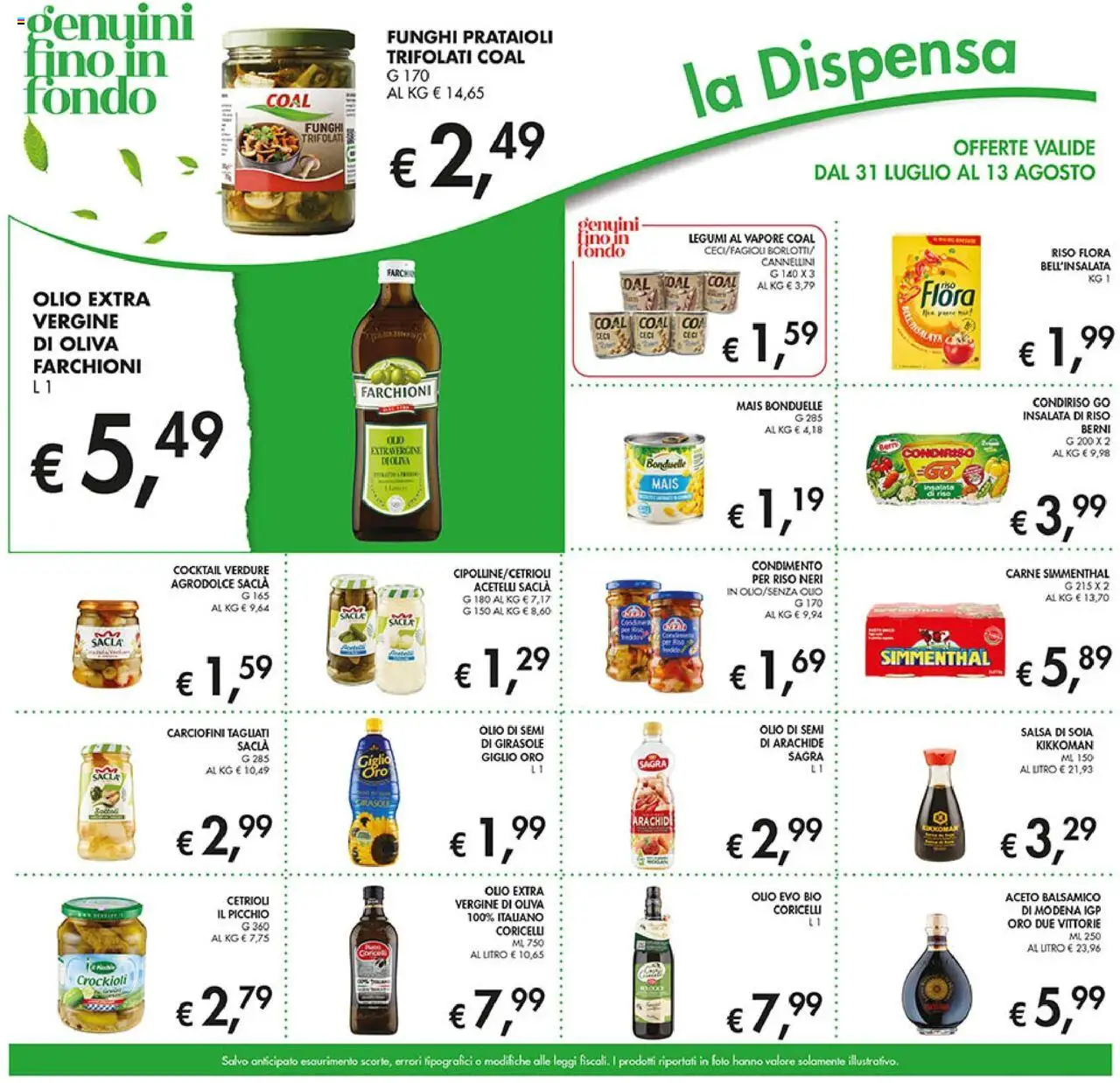 Volantino Coal del 31.07.2025 | Pagina: 21 | Prodotti: Legumi, Cetrioli, Cannellini, Insalata di riso