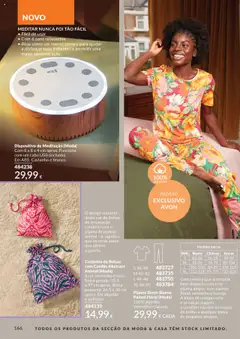 Pré-visualização Catálogo Avon Campanha 10 válido de 01.10.2025 | Página: 166 | Produtos: Bolsa, USB, Algodão, Calças