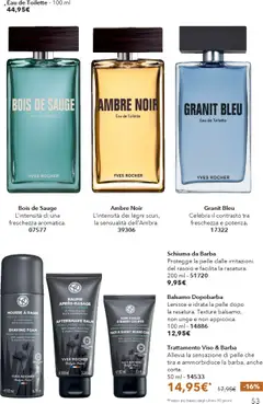 Anteprima del volantino Yves Rocher Catalogo Cura di te valido a partire dal 17.10.2025 | Pagina: 53 | Prodotti: Balsamo, Schiuma da barba, Rasoio, Aloe vera