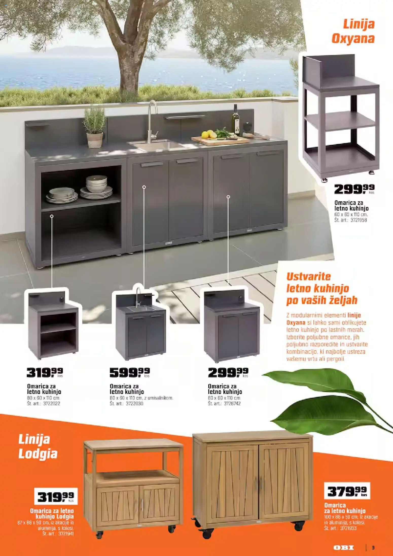 Novi OBI katalog ponudbe – veljaven od 01.04.2026 | Stran: 9 | Izdelki: Omarica