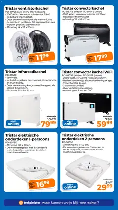 Trekpleister - Folder - Voorbeeld van een folder van Trekpleister, geldig van 28.10.2025 | Pagina: 64 | Producten: Kan, Kachel, Ventilator, Deken