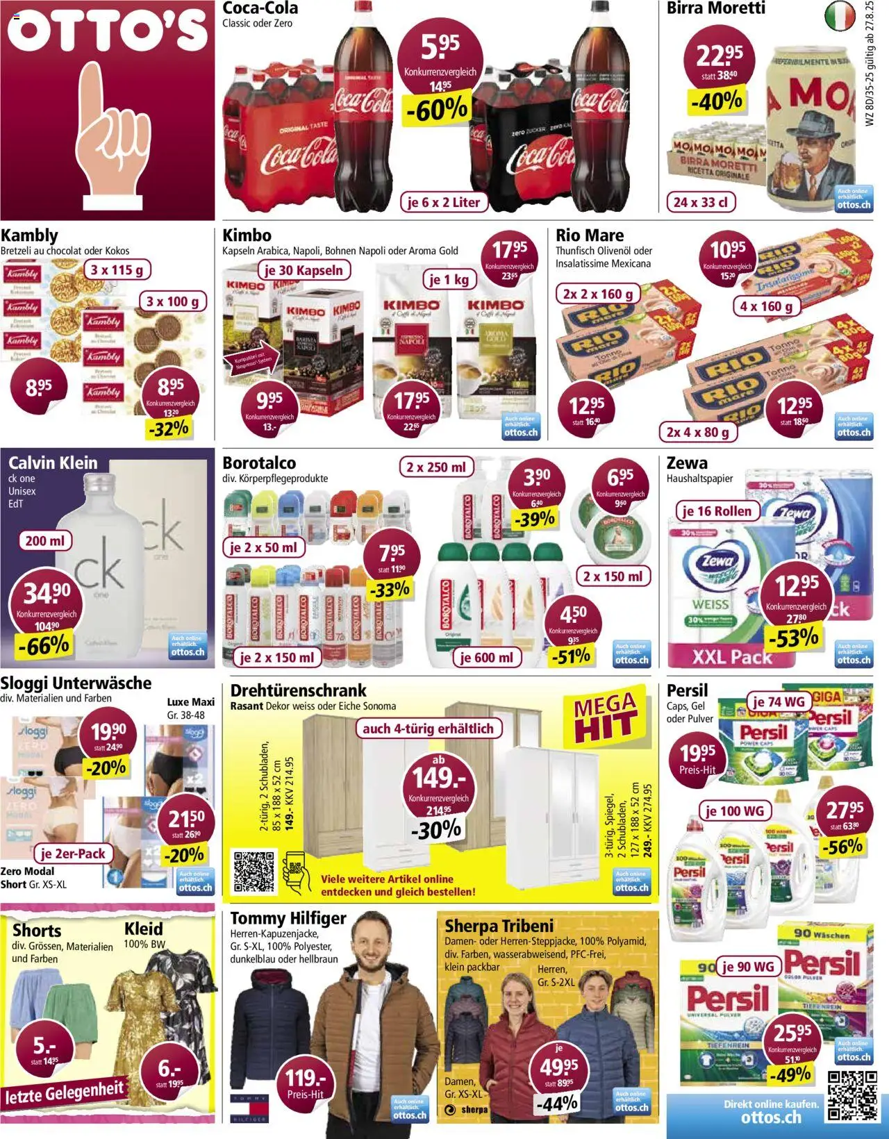 Otto's Aktionen ab 27.08.2025 | Seite: 1 | Produkte: Pulver, Drehtürenschrank, Unterwäsche, Kleid