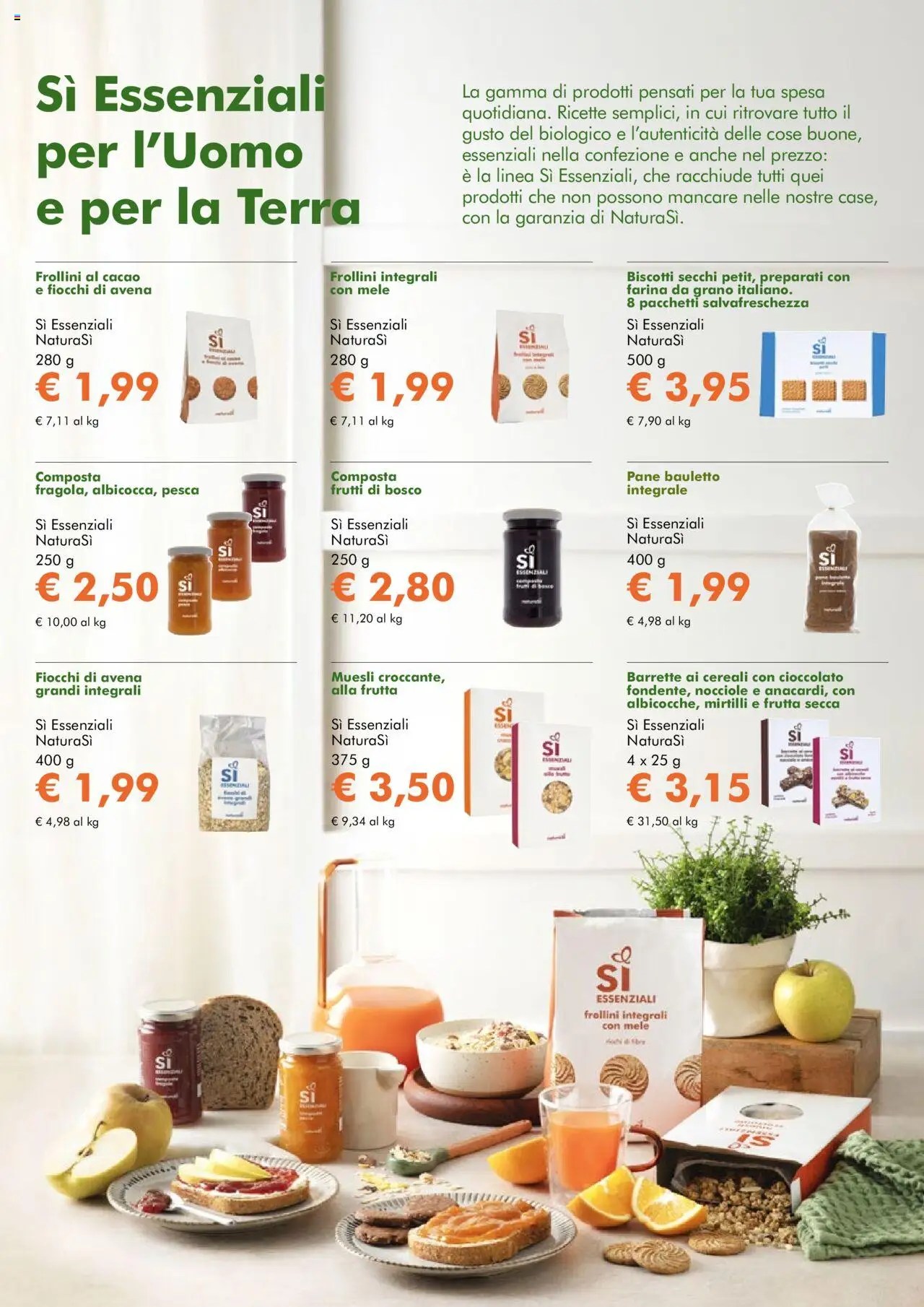 Volantino Natura Sì del 27.08.2025 | Pagina: 2 | Prodotti: Muesli, Pane, Farina, Nocciole