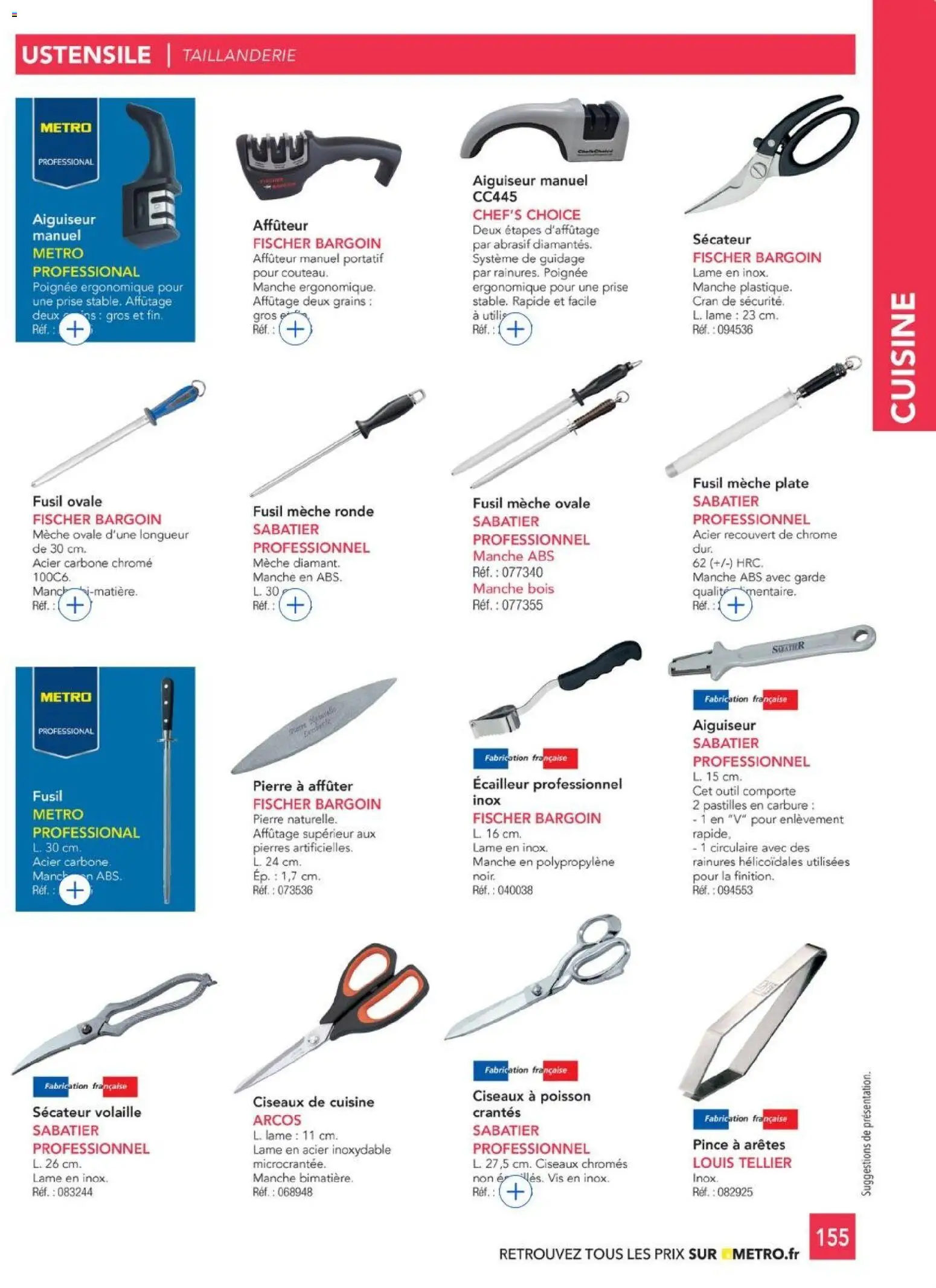 {H1} | Page: 155 | Produits: Volaille, Prise, Sécateur, Ciseaux