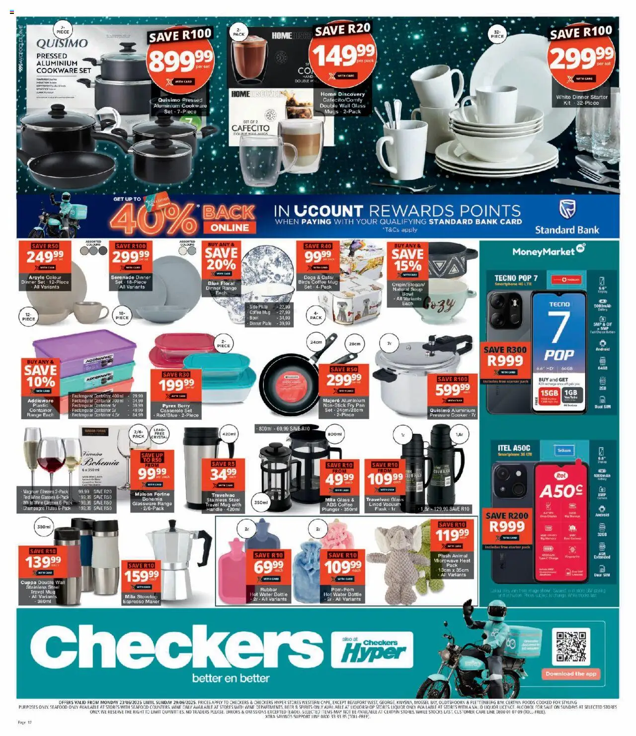 Checkers Western Cape - XXL Savings Week 3 Deals │ valid from 23.06.2025 | Page: 12 | Products: Plate, Bowl, Microwave, Mug