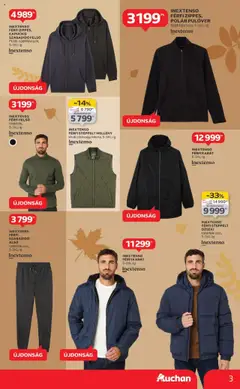 Auchan - Őszi Textil ajánlataink - amely érvényes a következő dátumtól: 02.10.2025 | Oldal: 3