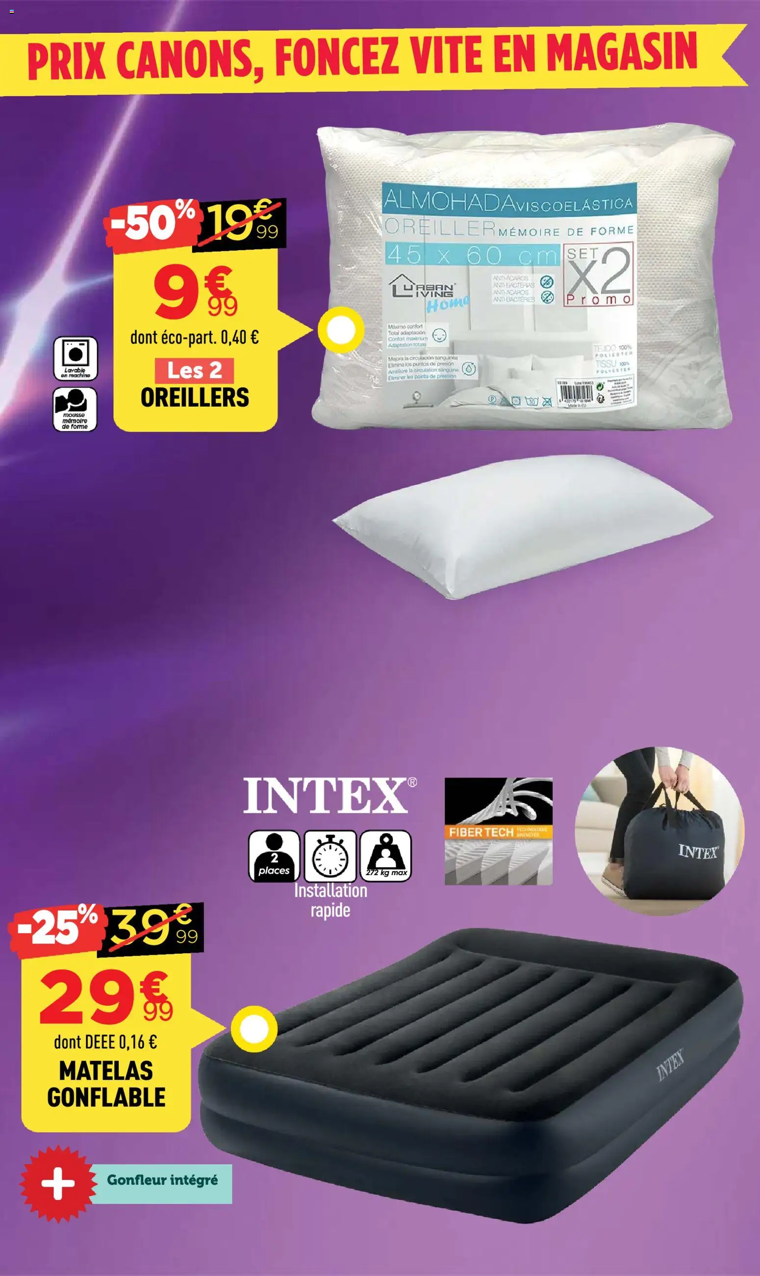 {H1} | Page: 9 | Produits: Mousse, Matelas, Oreiller