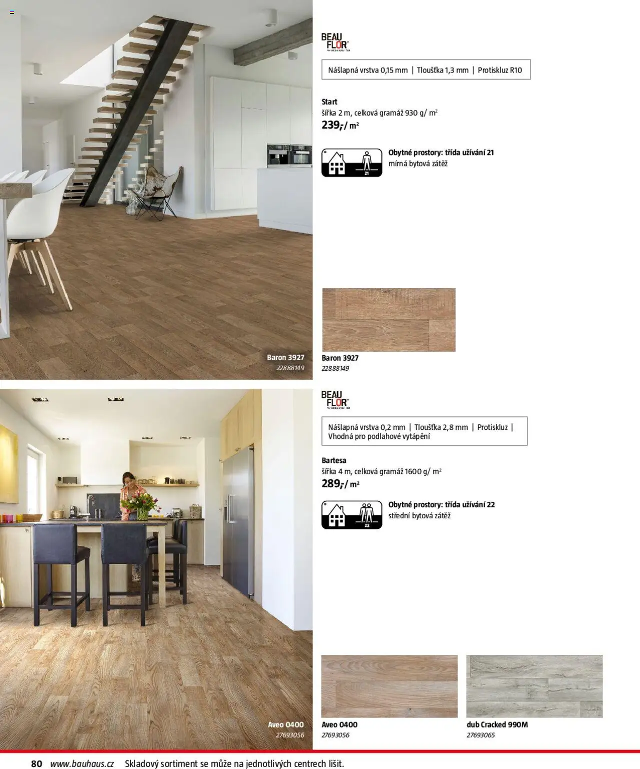 Bauhaus katalog Podlahové krytiny od 01.08.2025 | Strana: 80