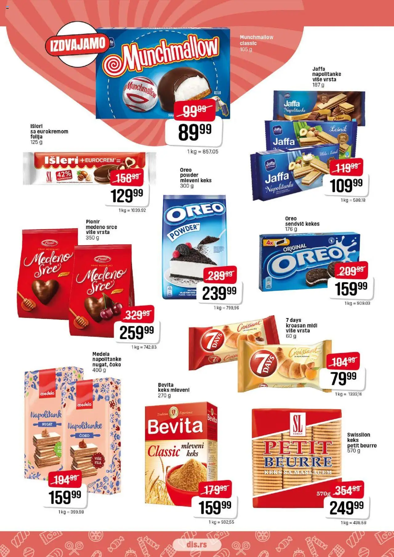 DIS katalog - važi od 14.08.2025 | Strana: 13 | Proizvode: Keks, Oreo, Kroasan, Napolitanke