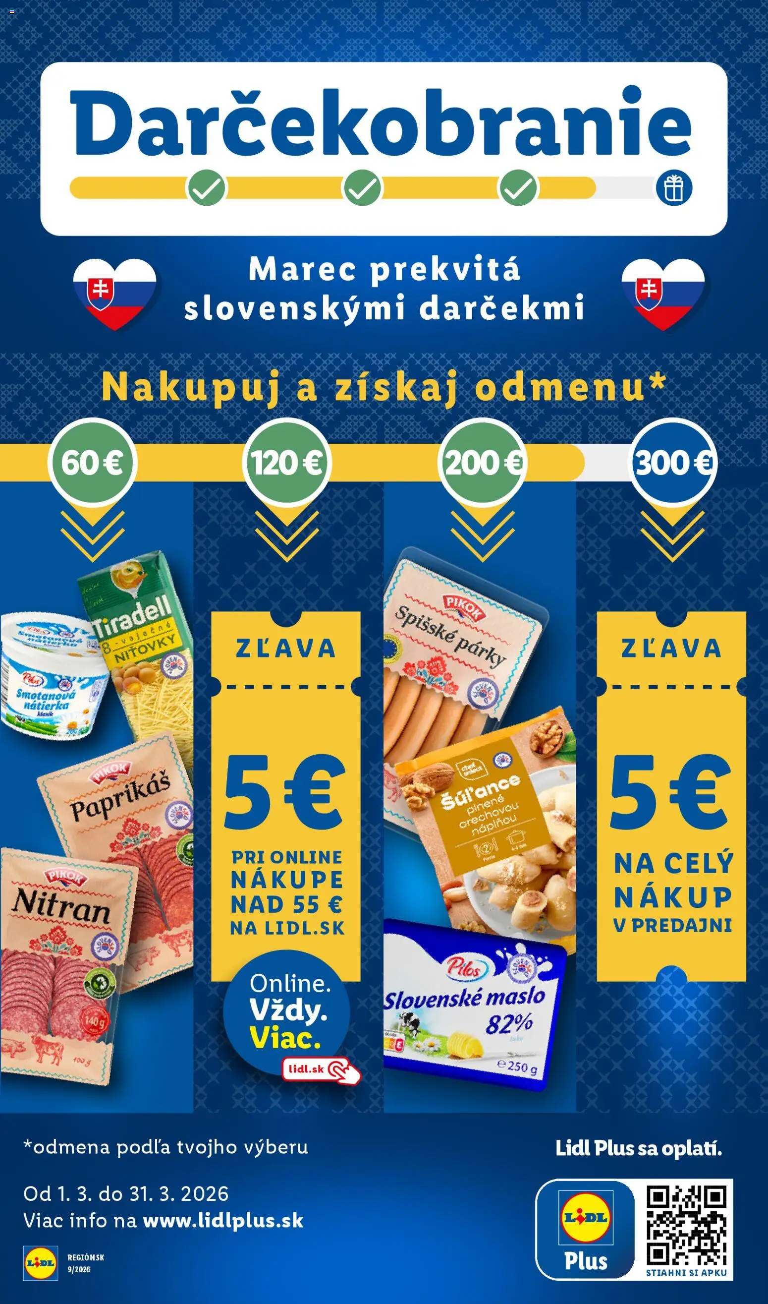 Nové Lidl akcie – leták je platný od 05.03.2026 | Strana: 97 | Produkty: Maslo, Párky