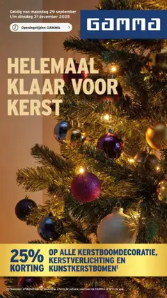 GAMMA - Kerstspecial - Voorbeeld van een folder van GAMMA, geldig van 29.09.2025