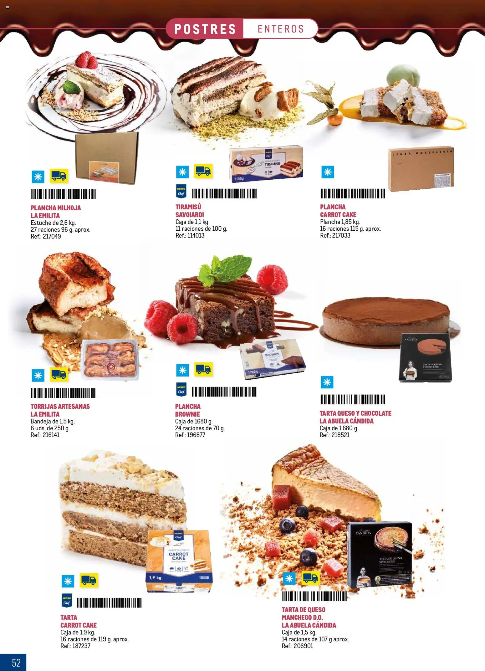 Makro Especial Catering Prat │ válido desde el 16.03.2026 | Página: 52 | Productos: Queso, Chocolate, Plancha, Caja
