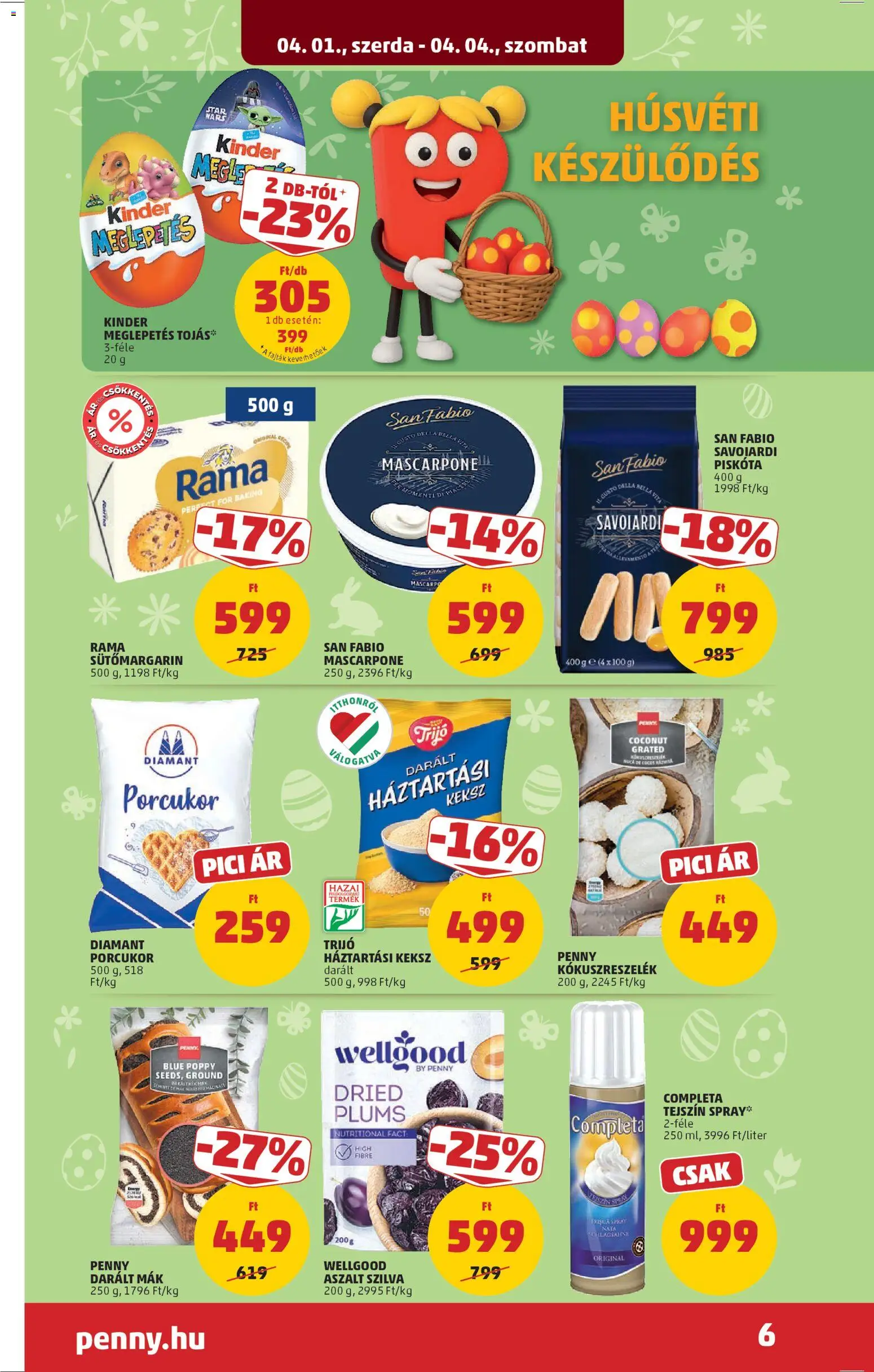 PENNY Akciós Újság 2026.04.01.-tól/töl - fantasztikus ajánlatokat! 🛍️ | Magyarország