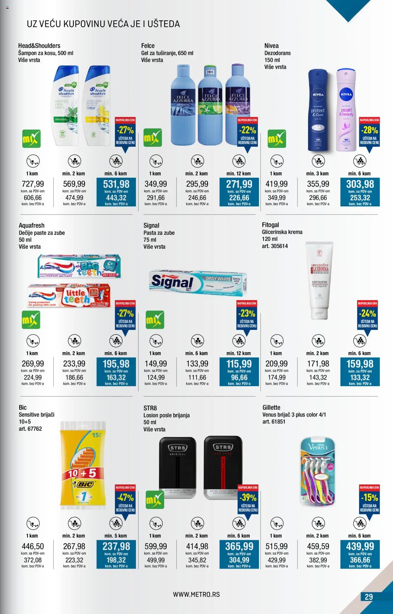 Metro katalog - važi od 01.10.2025 | Strana: 29 | Proizvode: Brijač, Nivea, Krema, Dezodorans