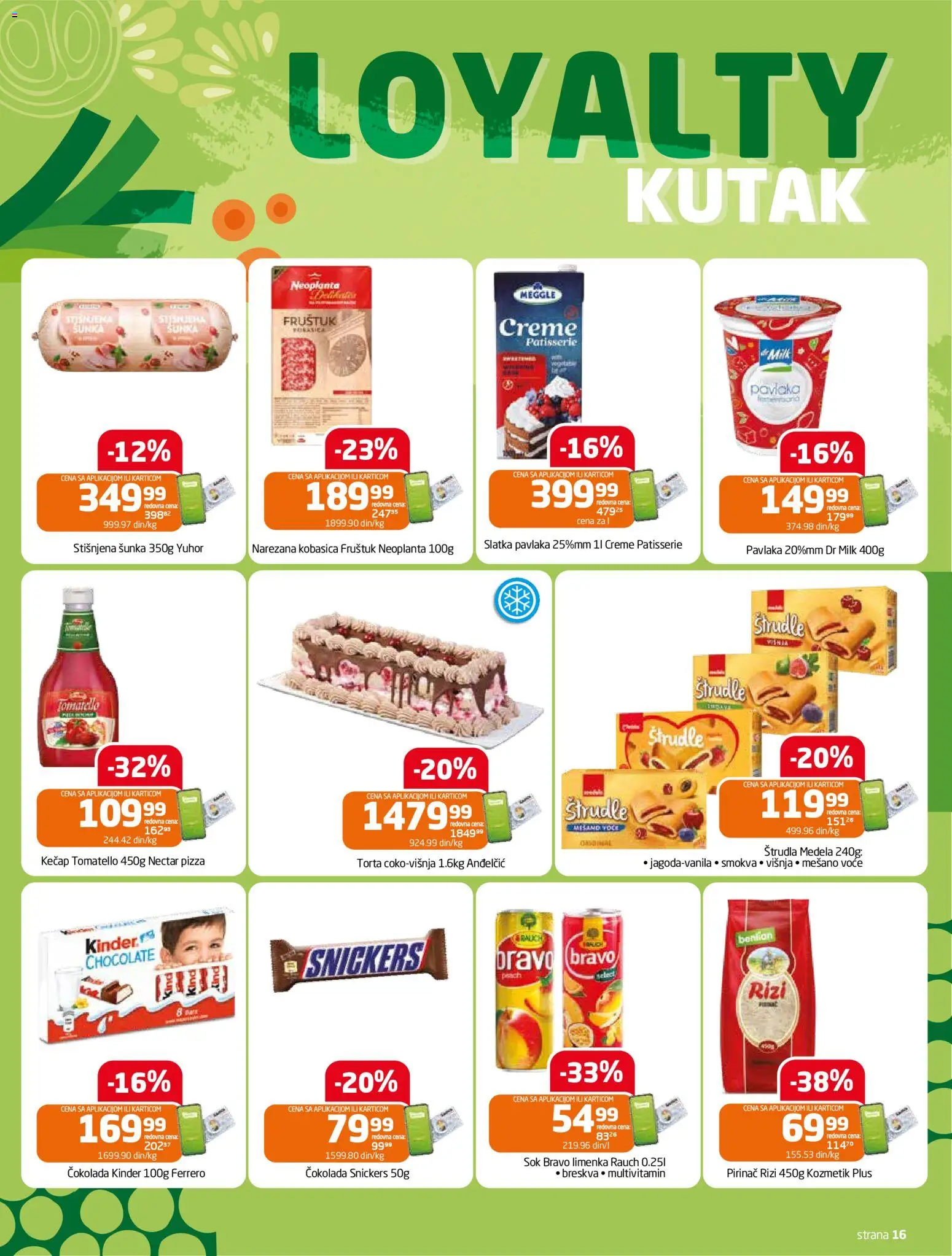 Gomex katalog - važi od 19.11.2025 | Strana: 16 | Proizvode: Ferrero, Sok, Pirinač, Pavlaka
