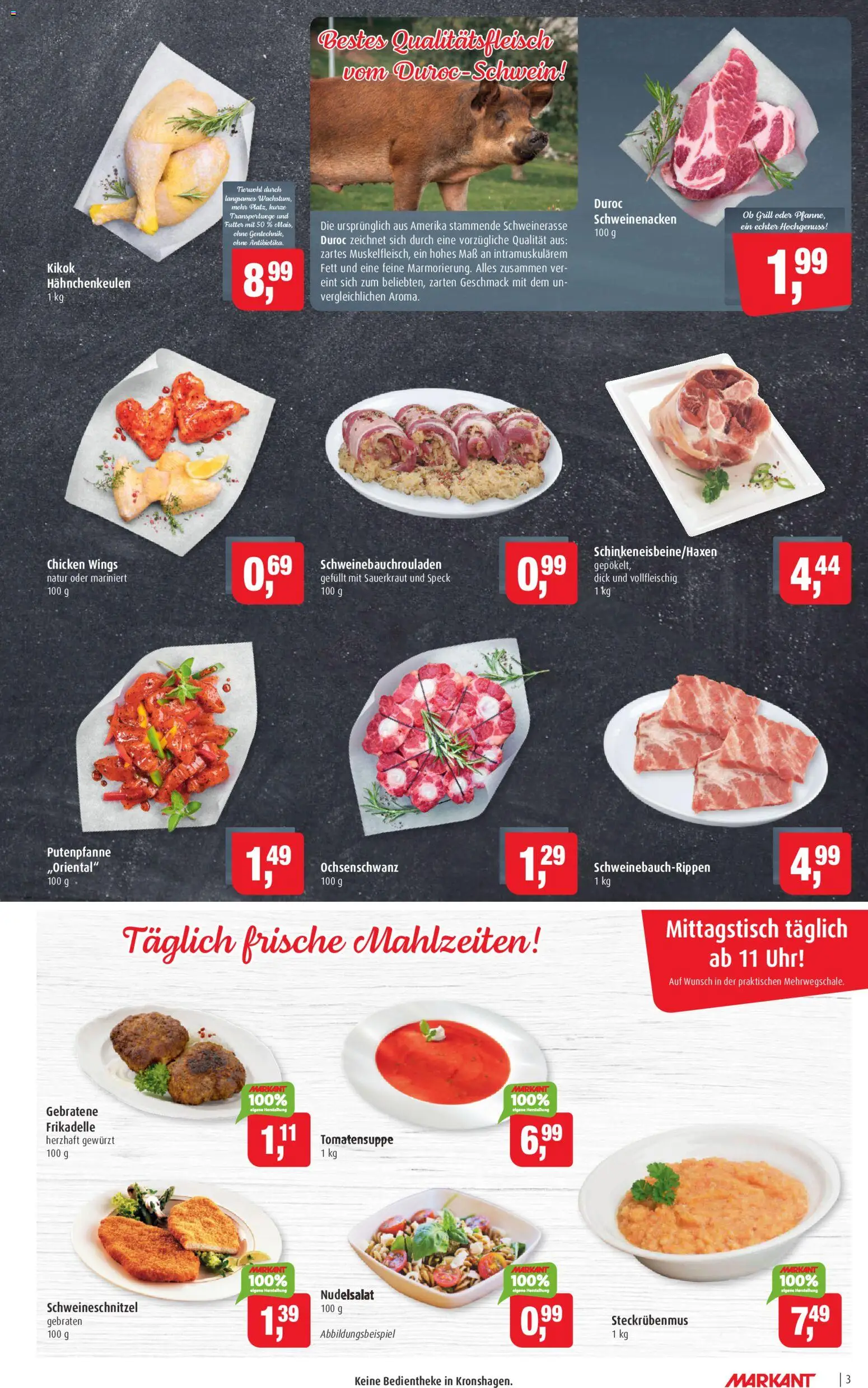 Markant Prospekt 	 – gültig ab 16.03.2026 | Seite: 3 | Produkte: Grill, Schweinenacken, Uhr
