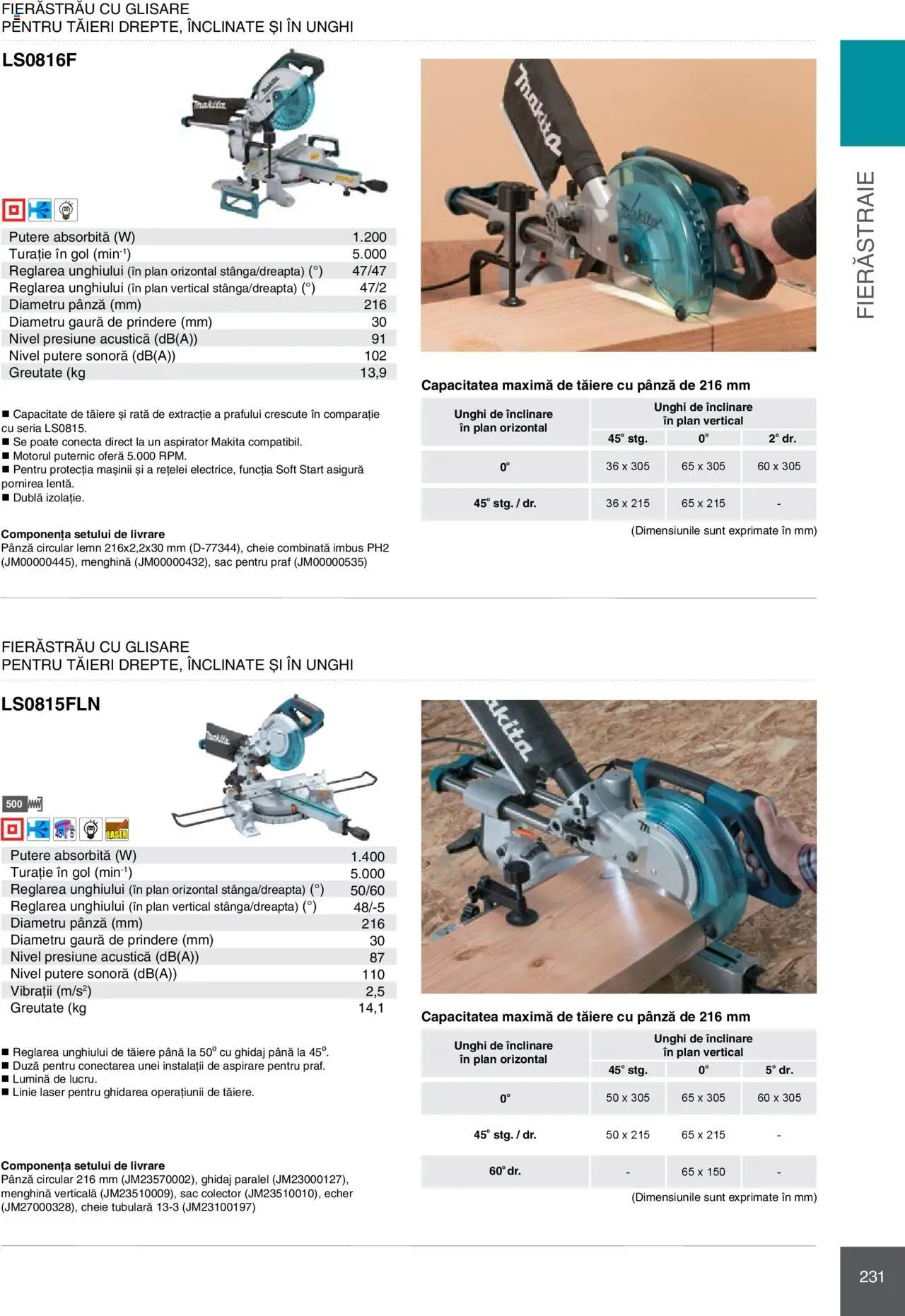 Noul catalog Makita – valabil de la 08.01.2025 | Pagină: 231 | Produse: Aspirator, Rață