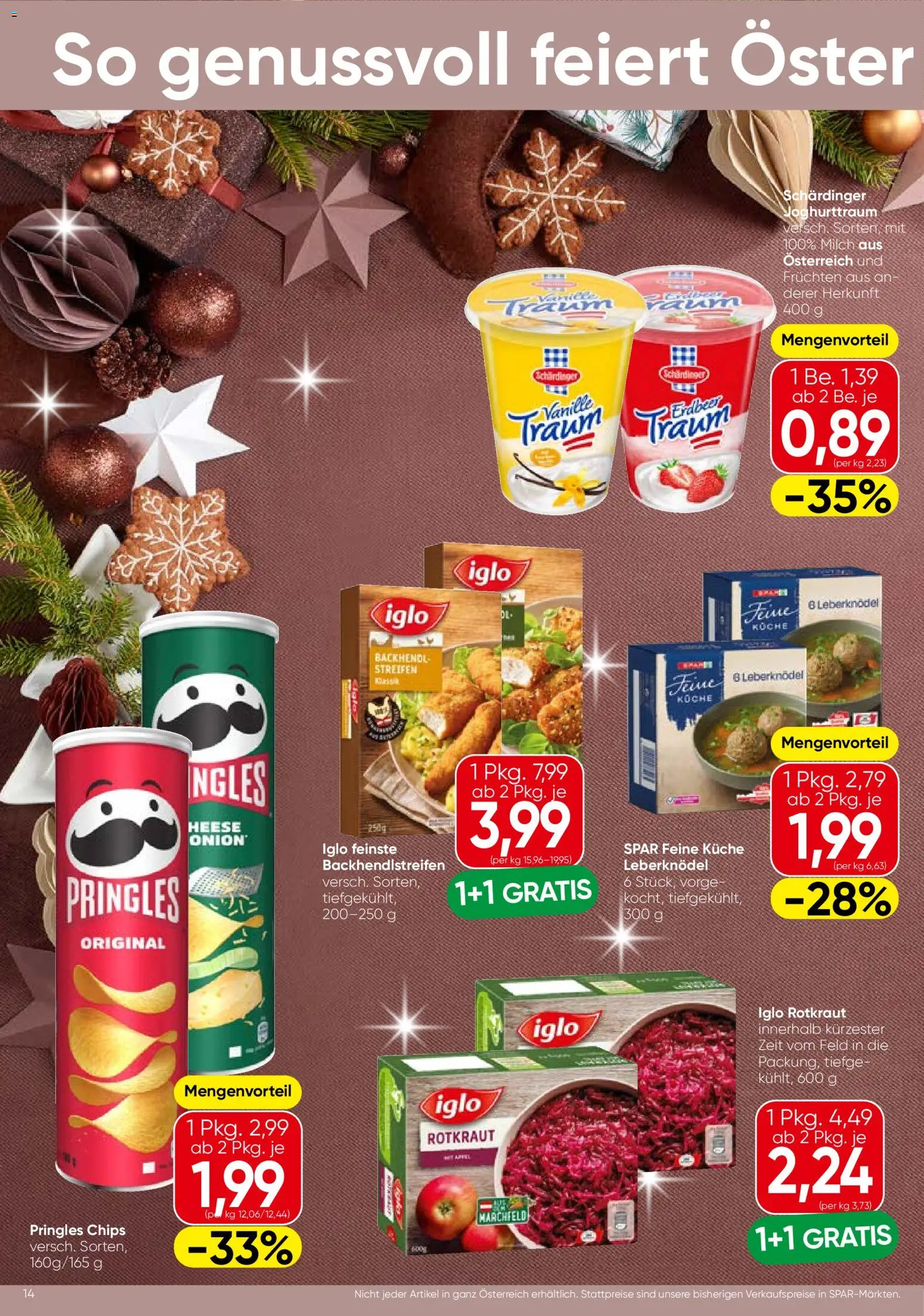 Spar Flugblatt - Wien gültig ab 23.12.2025 | Seite: 14 | Produkte: Chips, Milch