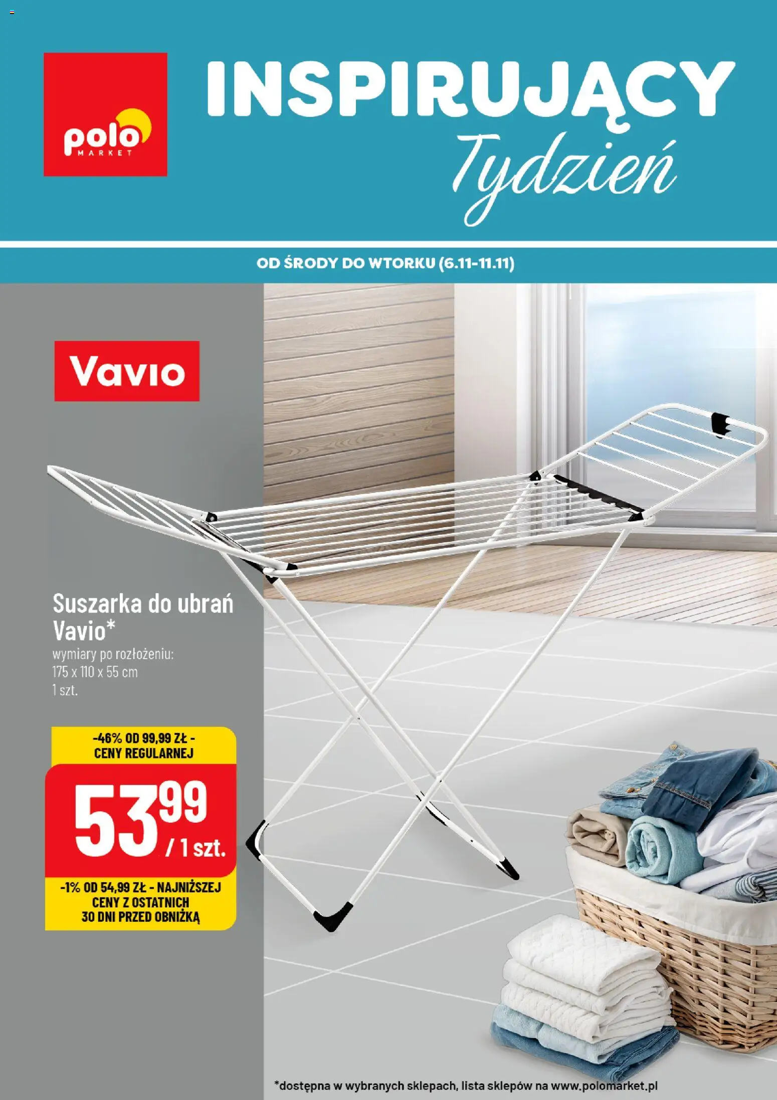 POLOmarket Gazetka - Inspirujący Tydzień od 06.11.2025 | Strona: 1 | Produkty: Suszarka