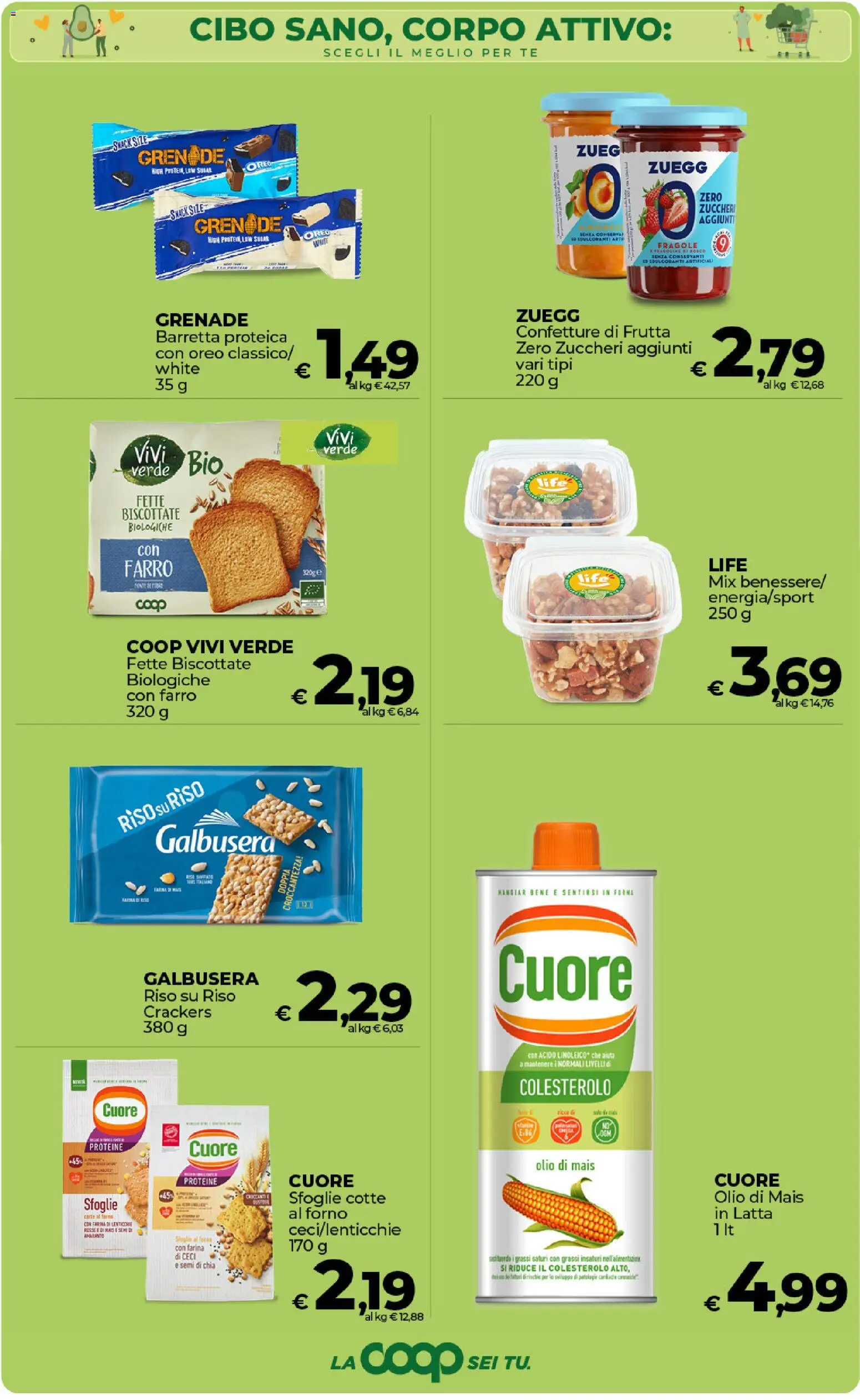 Volantino Ipercoop del 17.01.2026 | Pagina: 8 | Prodotti: Ceci, Frutta, Mais, Farro
