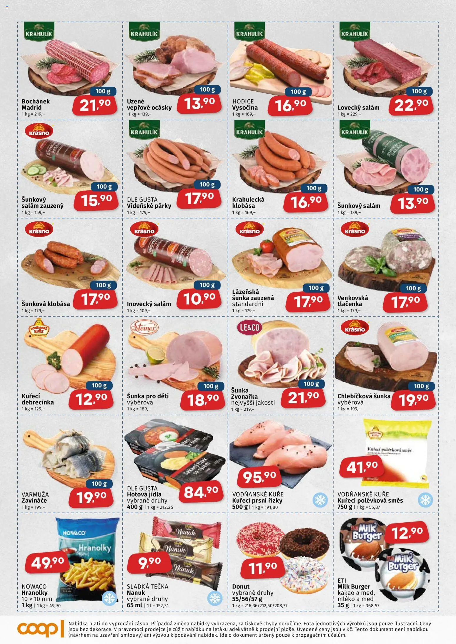 Coop leták - Východočeský region od 11.03.2026 | Strana: 2 | Produkty: Med, Inovecký salám, Klobása, Kakao
