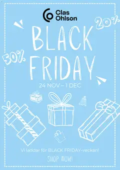 Clas Ohlson - Black Friday - Förhandsvisning av reklamblad från butik Clas Ohlson aktuell från 24.11.2025