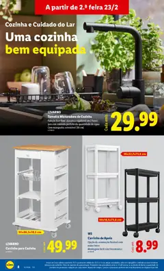 Pré-visualização LIVARNO Torneira Misturadora de Cozinha, Função Eco-flow: alavanca regulável em 2 fases para um controlo perfeito da quantidade de água. Com mangueira extensível (30 cm) válido de 23.02.2026 | Página: 8 | Produtos: Agua, Ferramentas, Mangueira, Carrinho de apoio