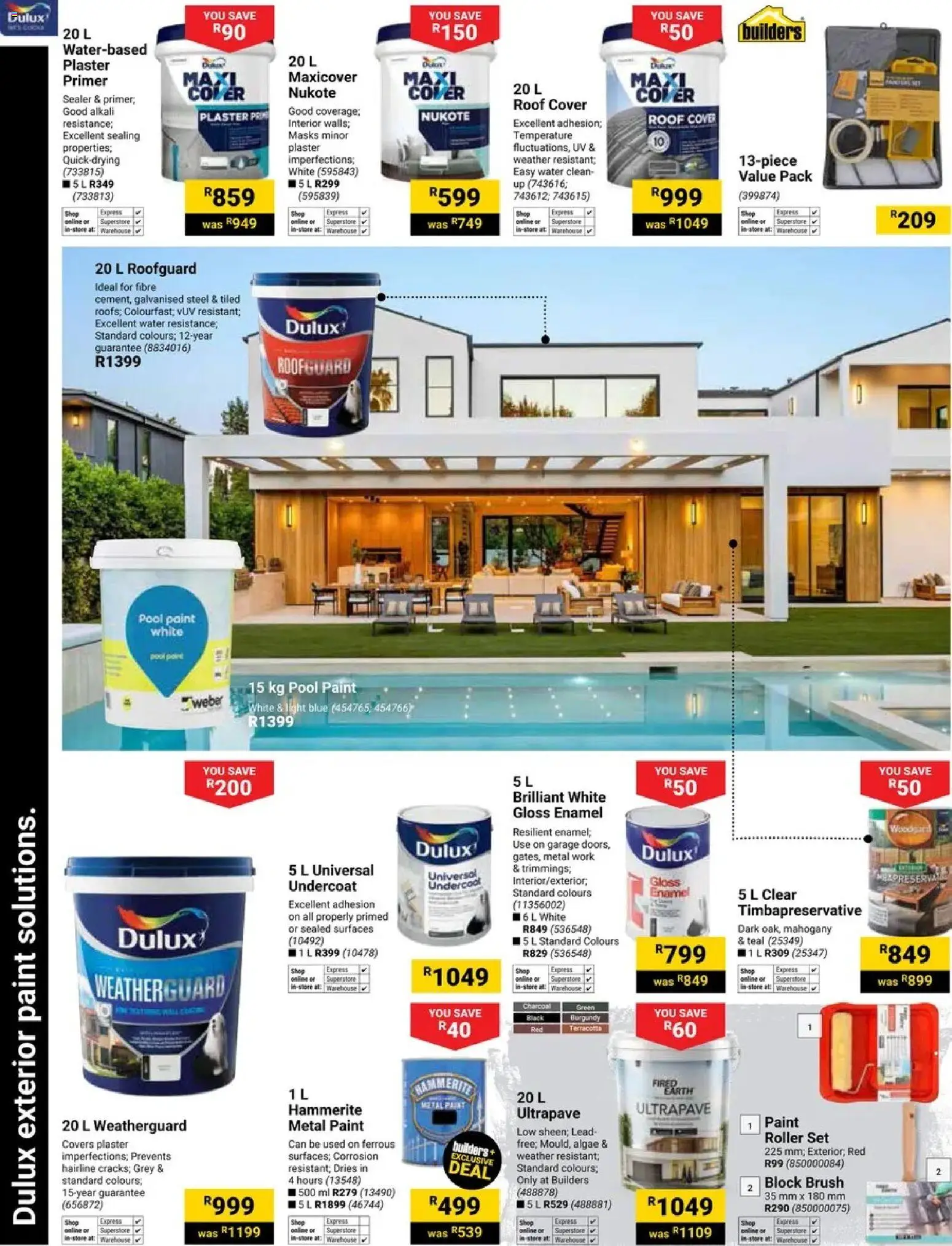 New Builders catalogue – valid from 28.10.2025 | Page: 8 | Products: Cover, Paint, Light, Plaster