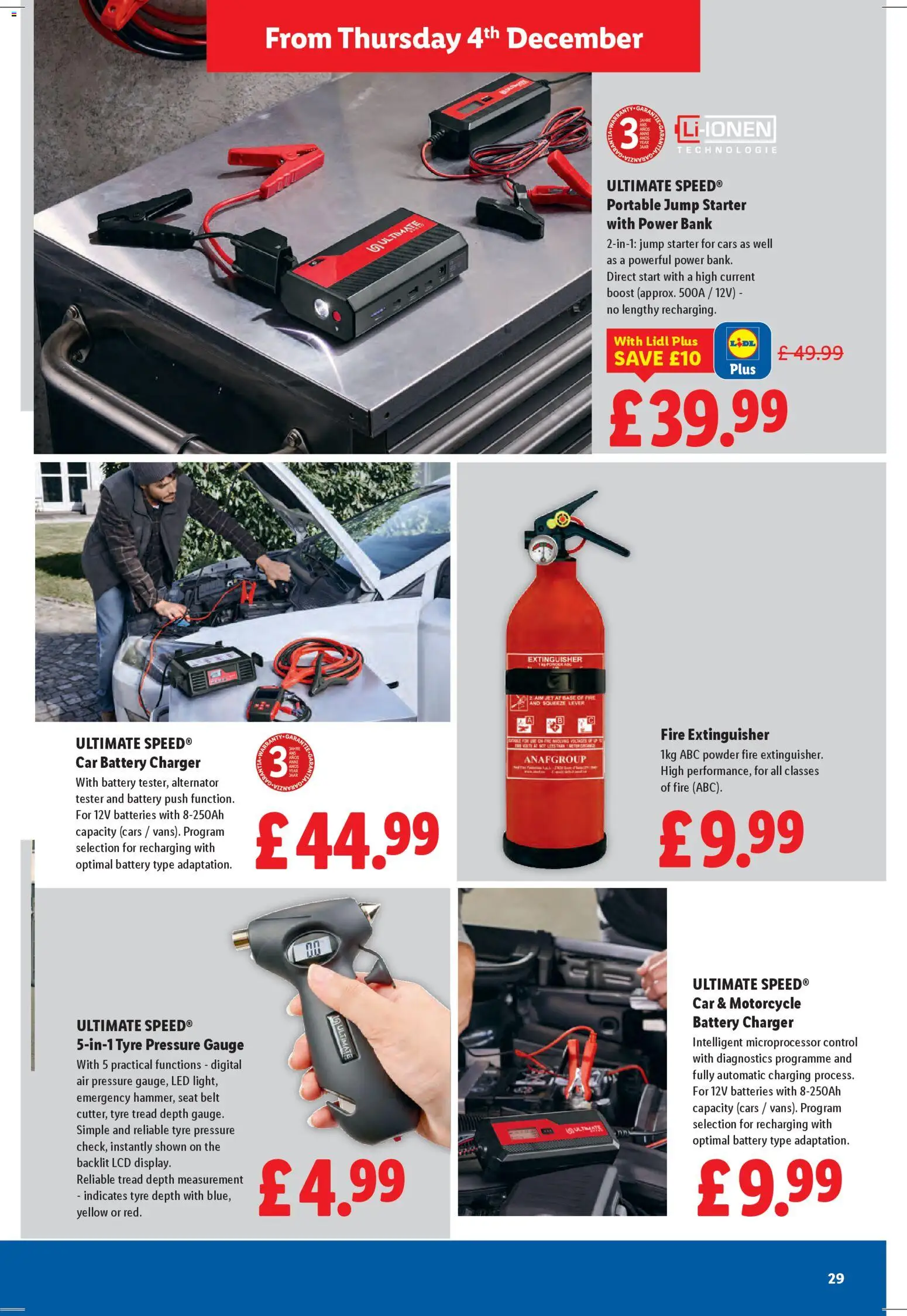 {H1} | Page: 29 | Products: Battery, Powder, Belt, Pressure gauge