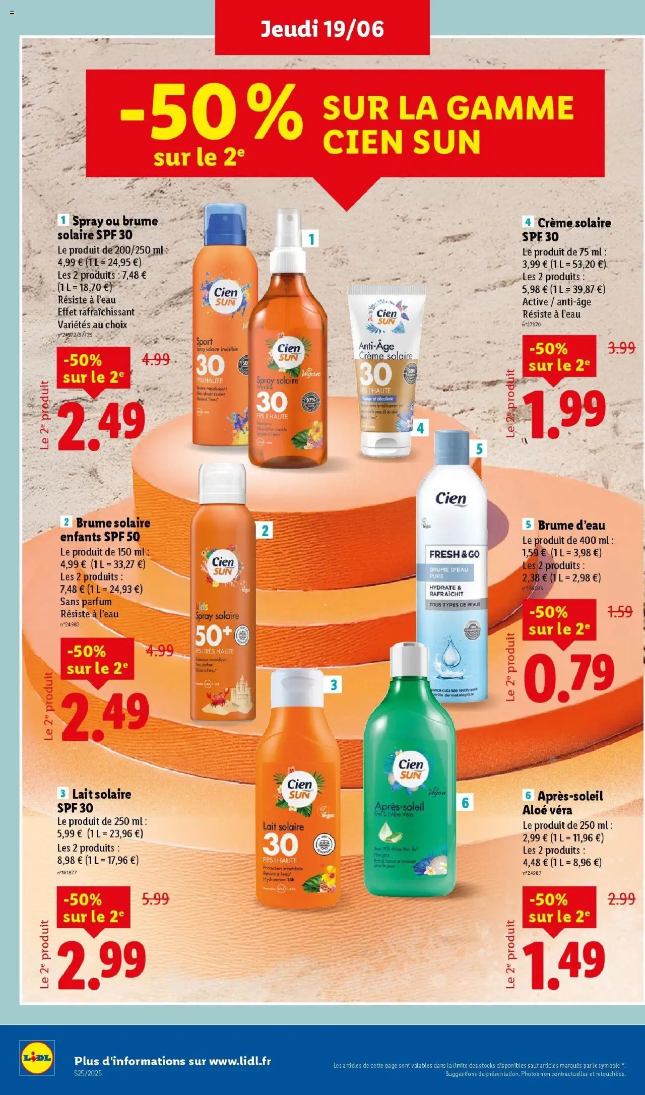  | Page: 36 | Produits: Parfum, Crème solaire, Lait, Crème