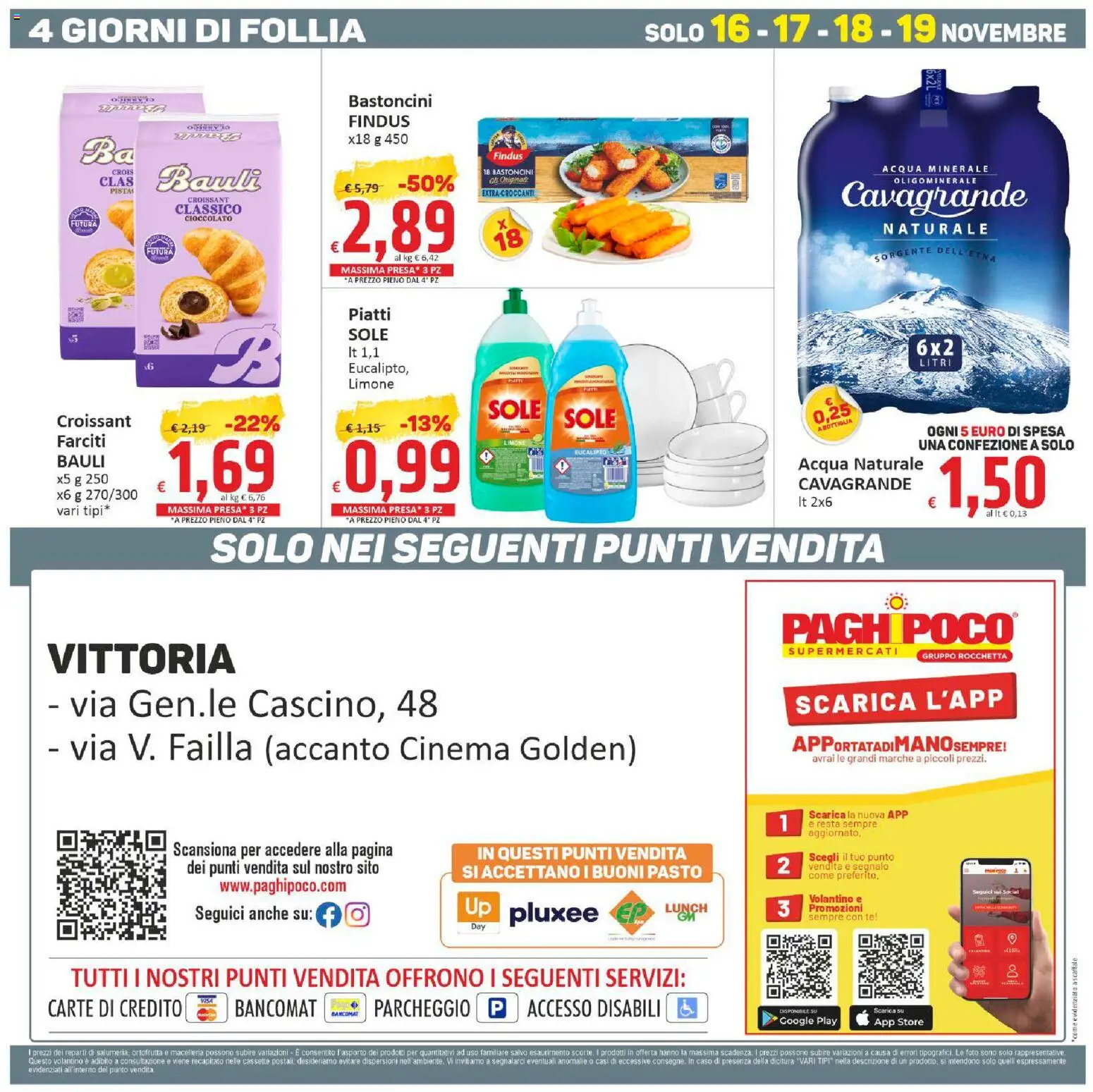 Volantino Paghi Poco del 10.11.2025 | Pagina: 20 | Prodotti: Acqua naturale, Acqua minerale, Bottiglia, Presa