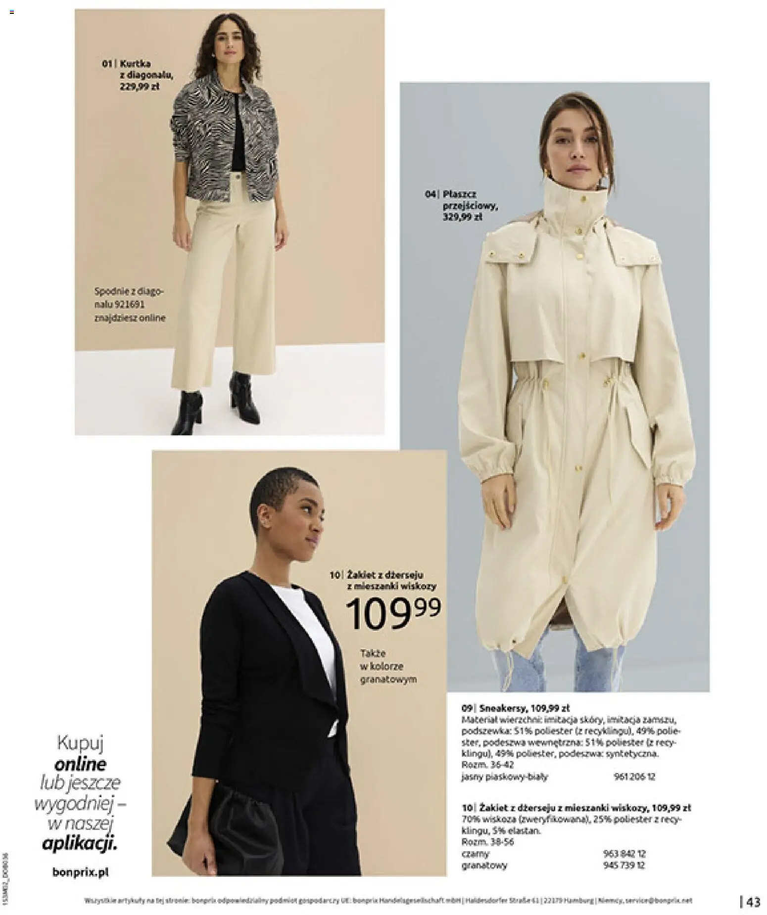 BonPrix Katalog od 19.02.2026 | Strona: 45 | Produkty: Kurtka, Spodnie