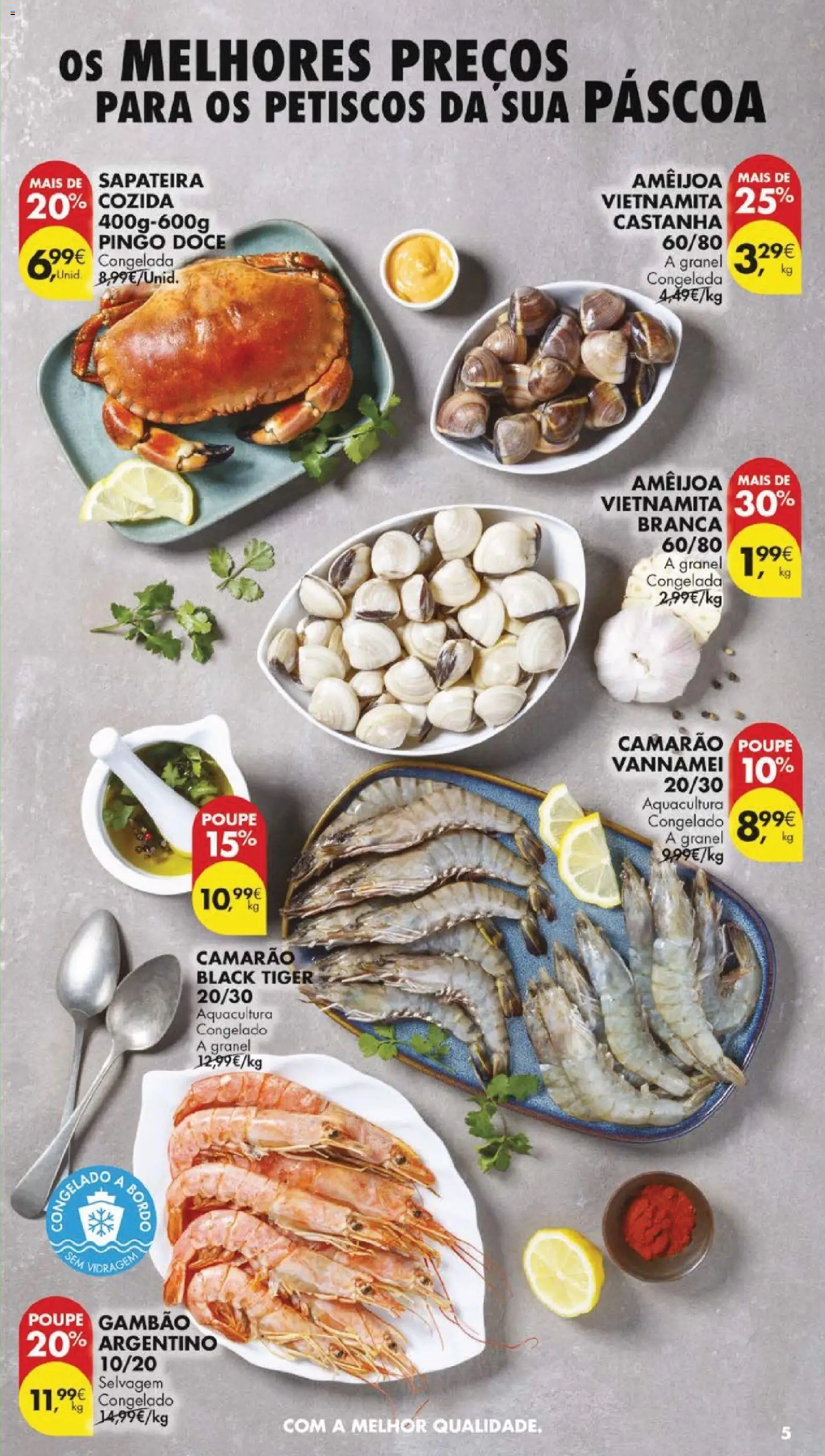 Pingo Doce folheto │ válido de 31.03.2026 | Página: 5 | Produtos: Camarão, Sapateira