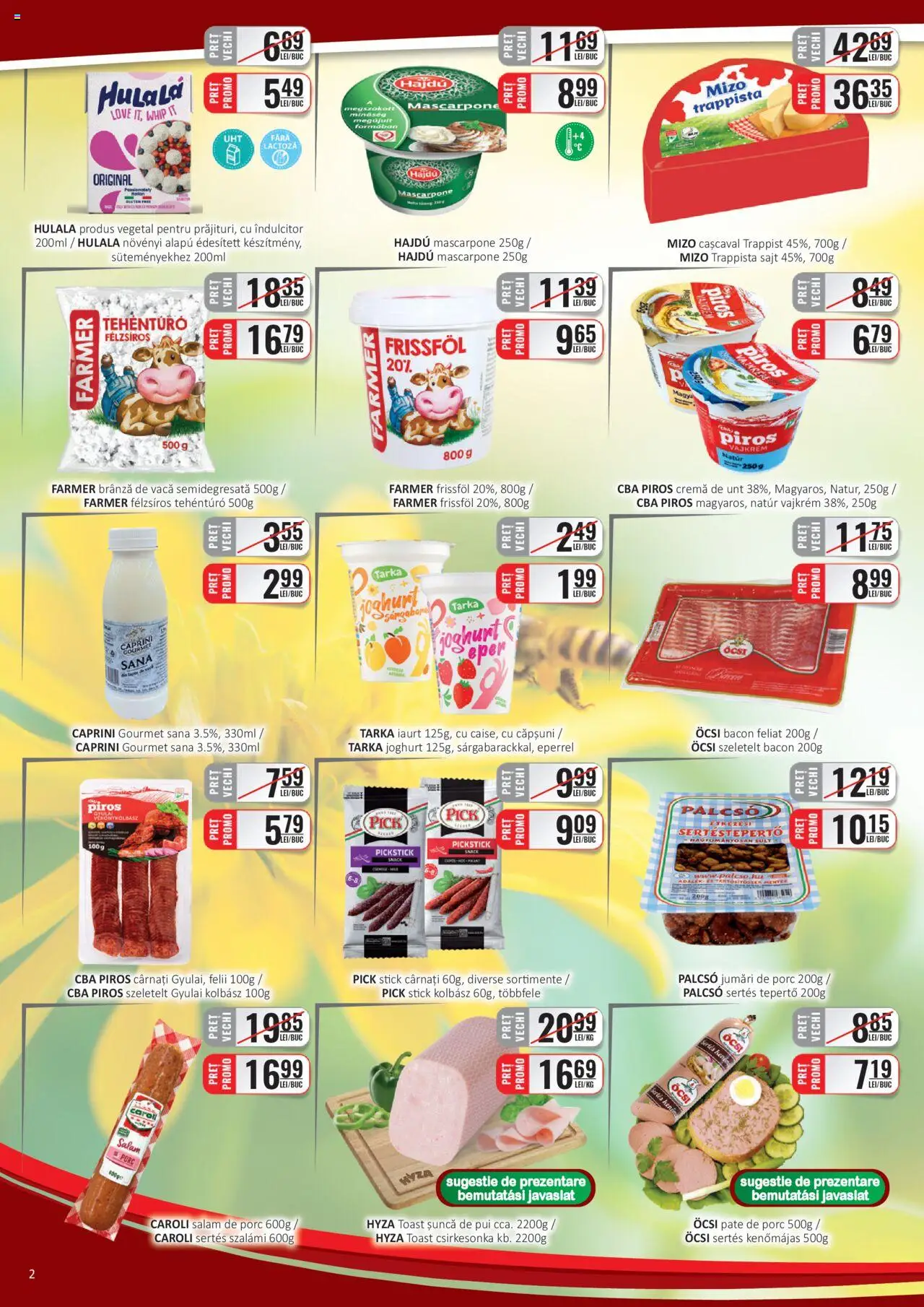 CBA catalog - C+C – valabil de la 16.06.2025 | Pagină: 2 | Produse: Cașcaval, Bacon, Iaurt, Căpșuni