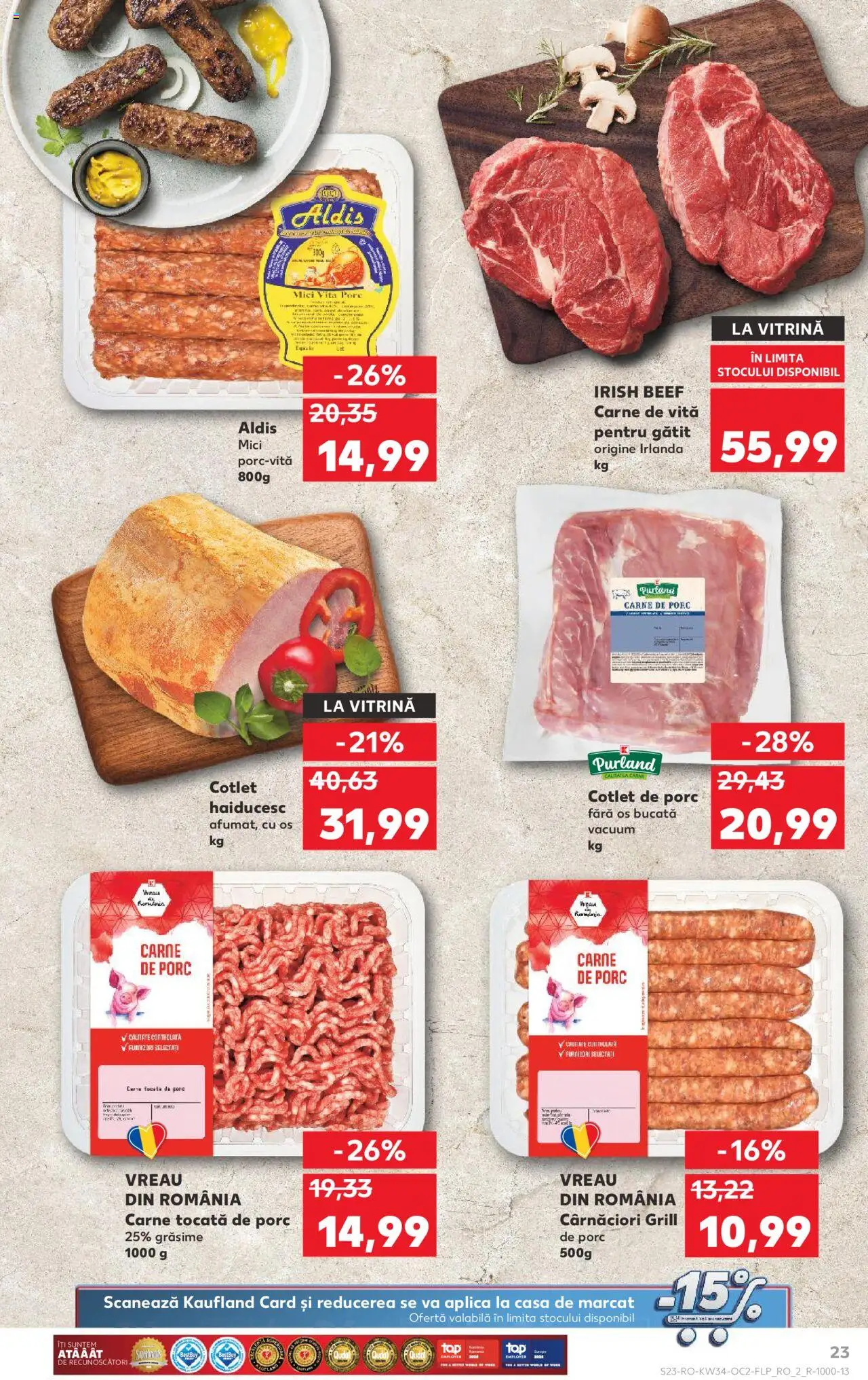 Kaufland RO akciós ujság - amely érvényes a következő dátumtól: 20.08.2025 | Oldal: 23 | Termékek: Grill