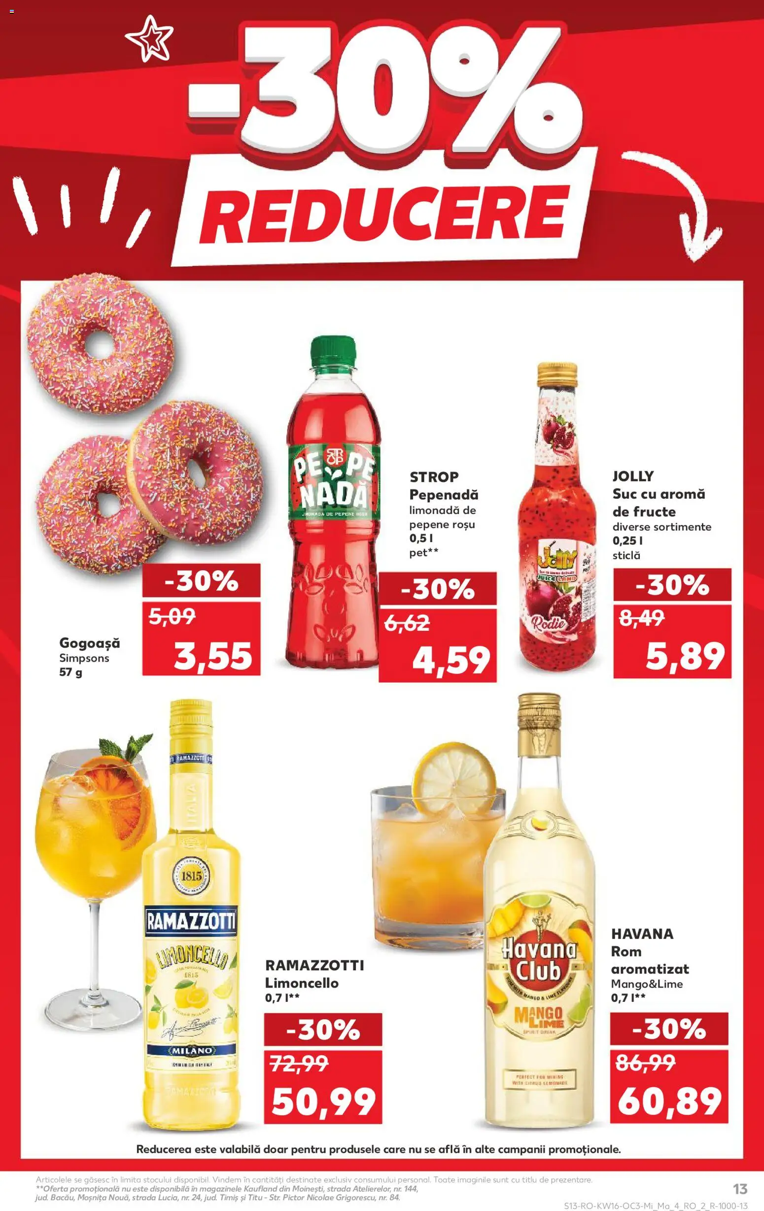 Noul catalog Kaufland – valabil de la 15.04.2026 | Pagină: 13 | Produse: Sıcak su torbası, Divan, Rom, Fructe