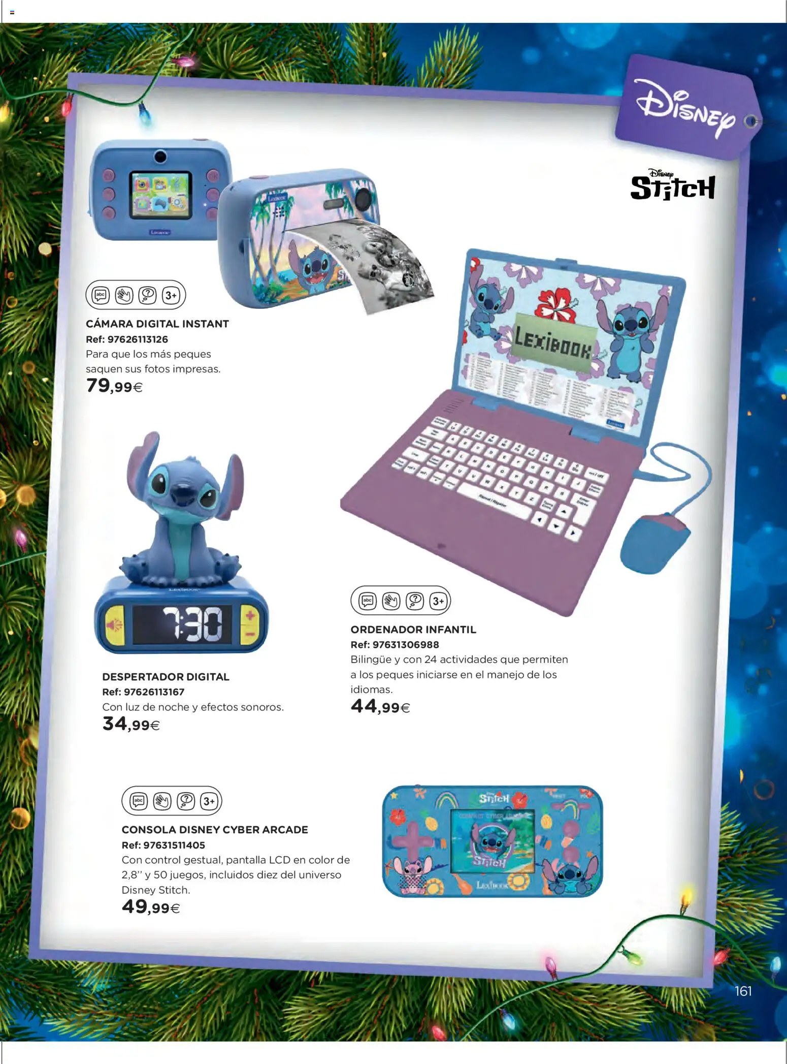 El Corte Inglés ofertas │ válido desde el 27.10.2025 | Página: 161 | Productos: Consola, Ordenador, Despertador, Cámara