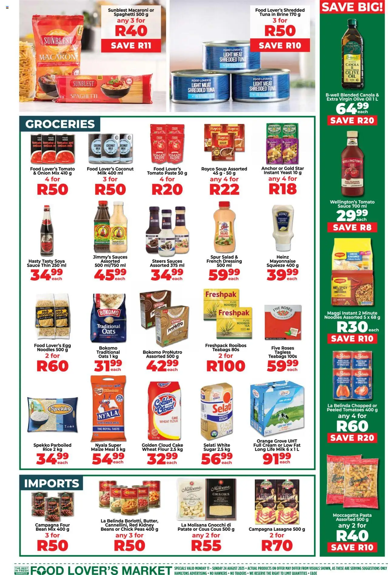 Food Lover's Market KwaZulu-Natal - Specials │ valid from 11.08.2025 | Page: 7 | Products: Beans, Tomato sauce, Soup, Salad