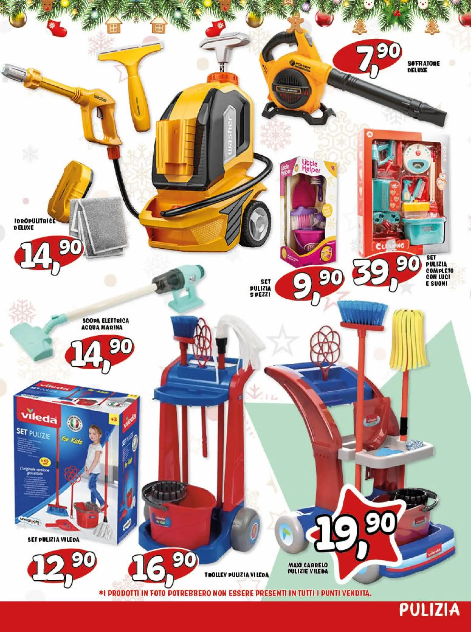 Volantino RisparmioCasa del 26.11.2025 | Pagina: 19 | Prodotti: Scopa elettrica, Acqua, Idropulitrice, Trolley