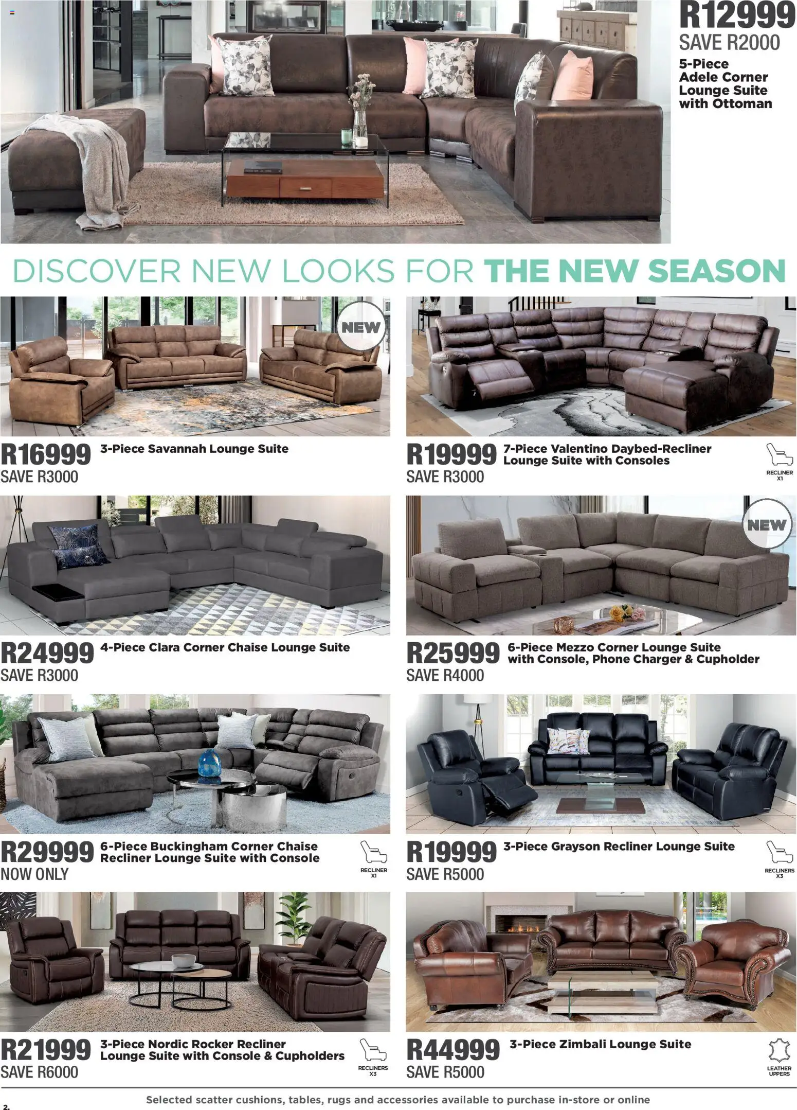 New House and Home catalogue – valid from 26.01.2026 | Page: 2 | Products: Charger, Lounge suite, Ottoman, Chaise