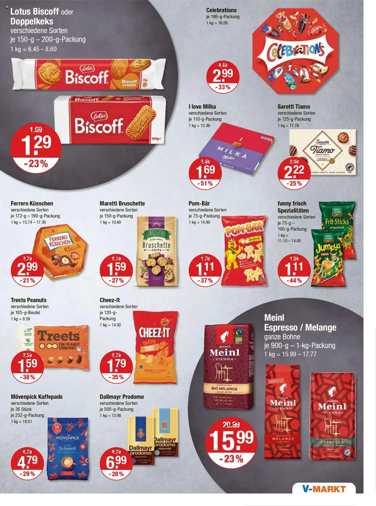 V-Markt - Oberpfalz – gültig ab 25.09.2025 | Seite: 9 | Produkte: Milka, Dallmayr, Dallmayr prodomo, Chips