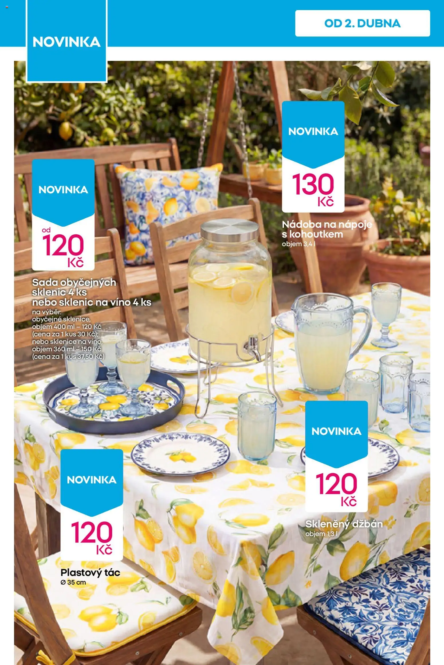 Pepco leták od 02.04.2026 | Strana: 4 | Produkty: Džbán, Víno, Tác, Sklenice