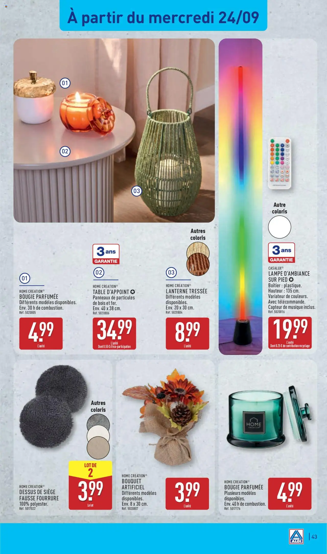  | Page: 45 | Produits: Table, Lampe, Télécommande