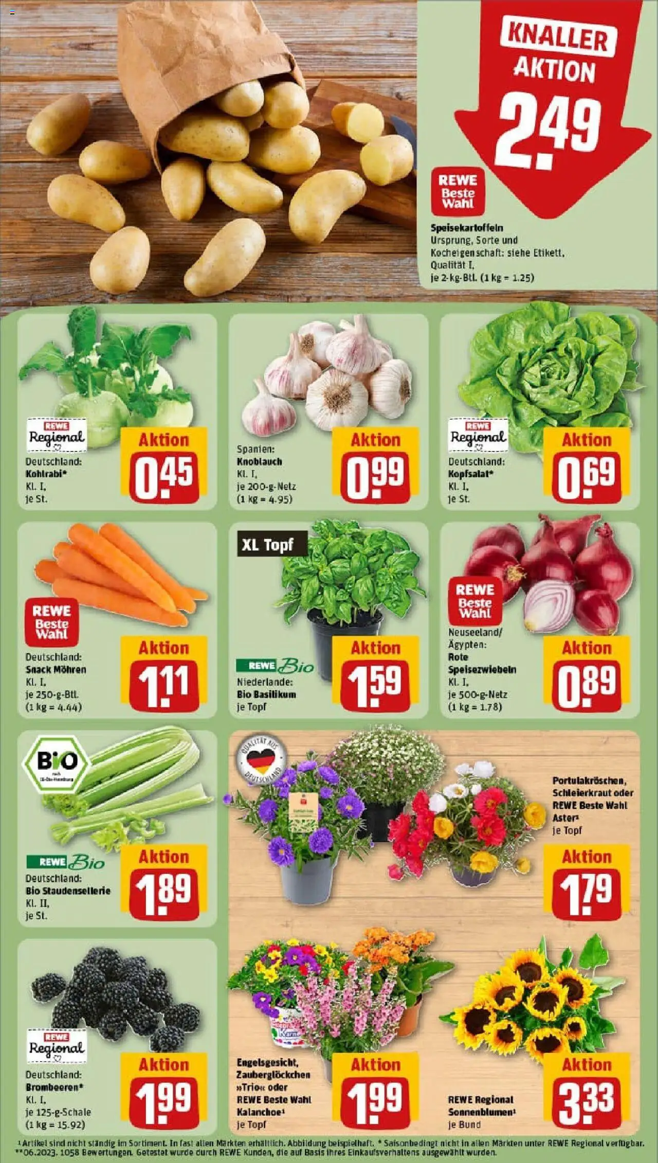 Rewe prospekt Essen	 - gültig ab dem 07.07.2025 | Seite: 5 | Produkte: Kohlrabi, Mohren, Knoblauch