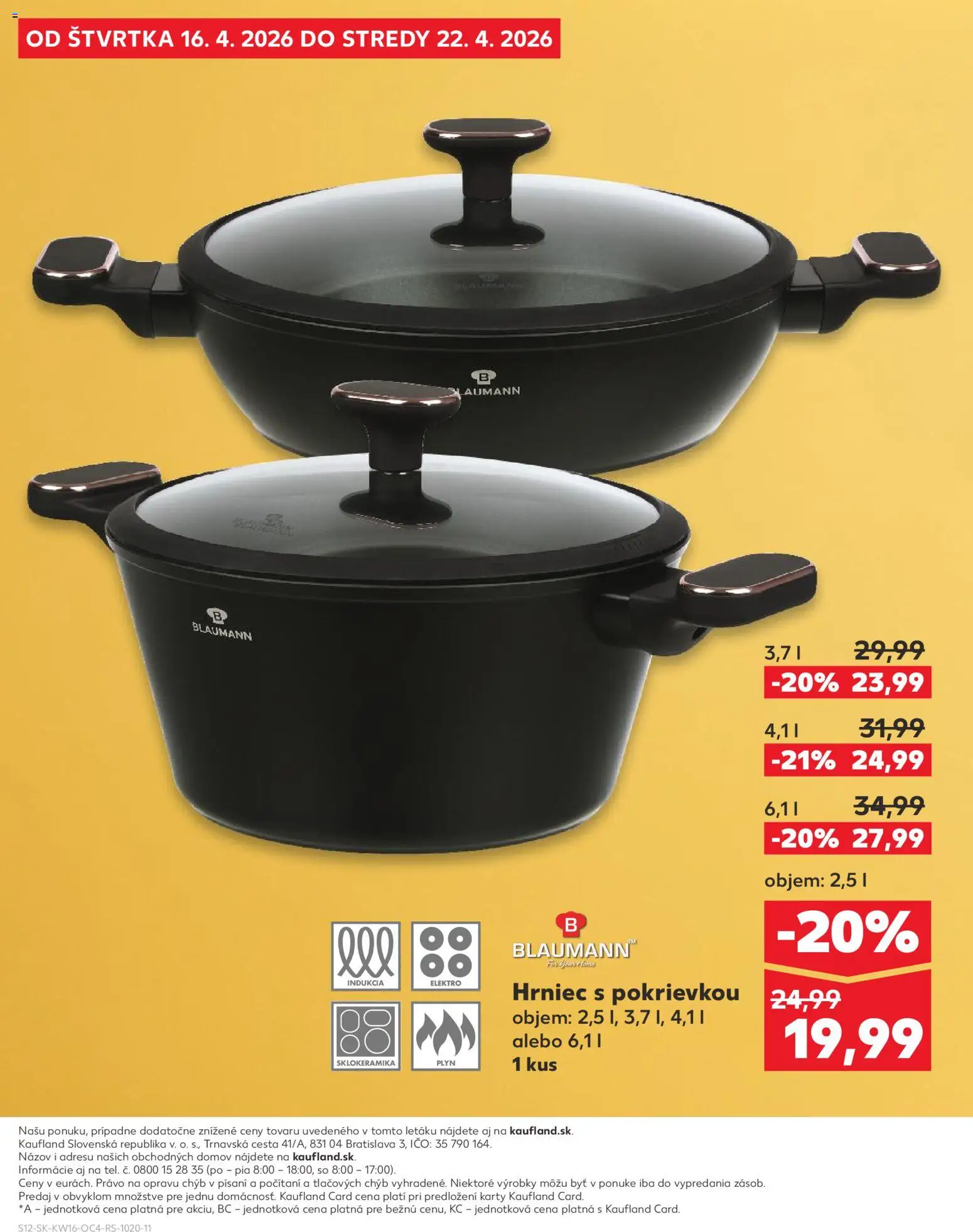 Kaufland SK akciós ujság - amely érvényes a következő dátumtól: 16.04.2026 | Oldal: 12 | Termékek: Só