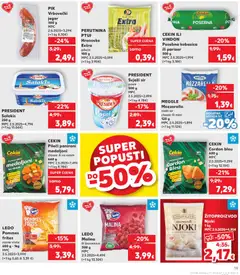PRESIDENT Svježi sir posni, posni 500 g - Pregled kataloga iz trgovine Kaufland, vrijedi od 29.10.2025 | Stranica: 19