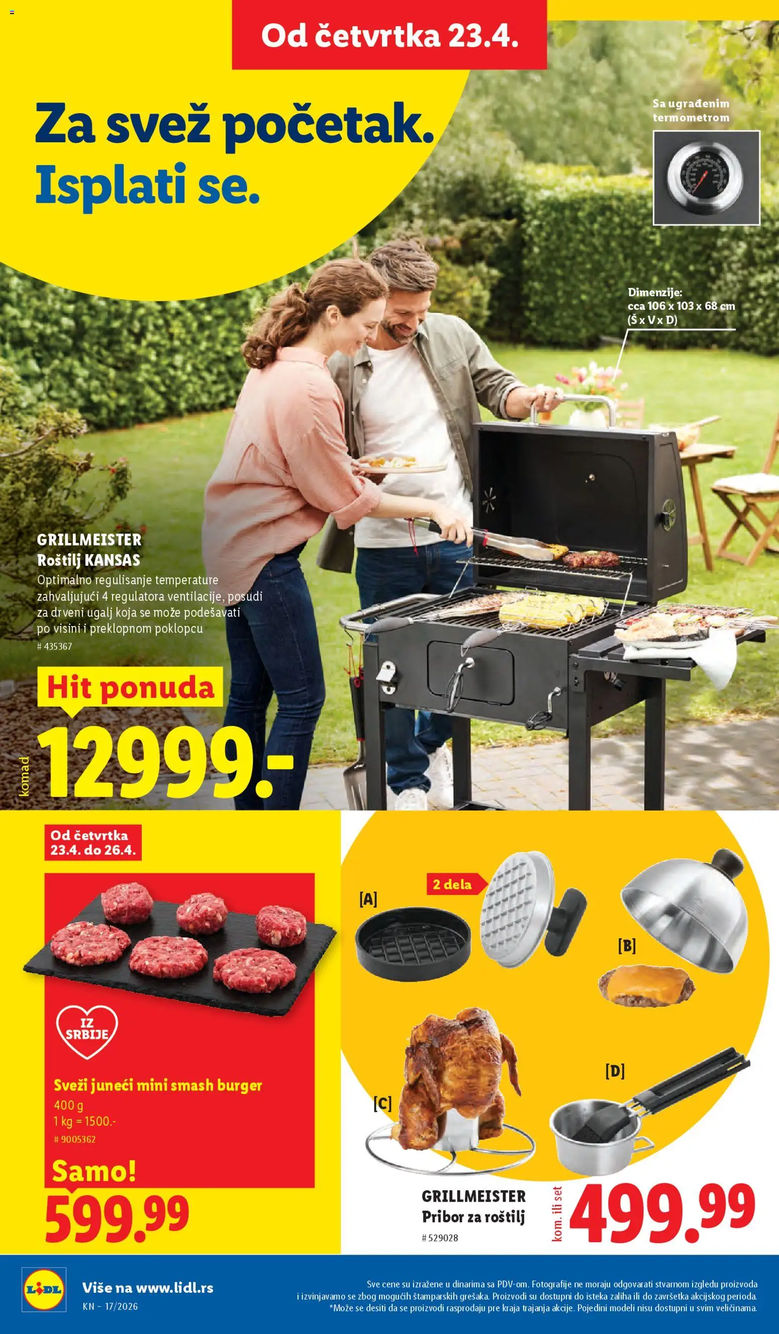 Lidl katalog - važi od 23.04.2026 | Strana: 80 | Proizvode: Burger, Roštilj