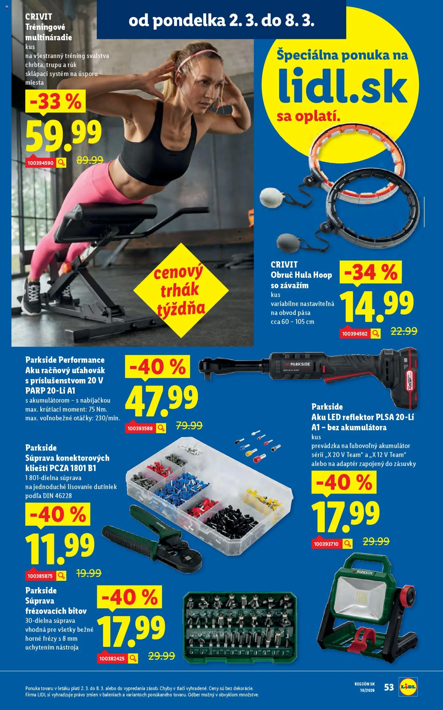 Nové Lidl akcie – leták je platný od 02.03.2026 | Strana: 66 | Produkty: Led reflektor, Reflektor, Aku, Akumulátor